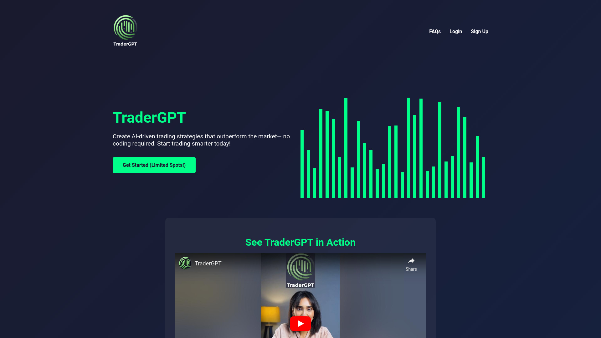 TraderGPT screenshot