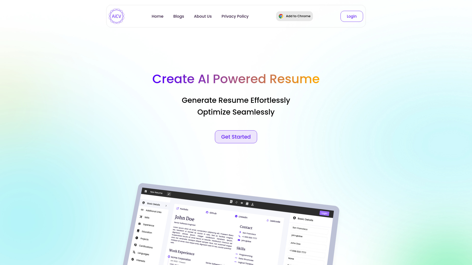 AICVPro screenshot