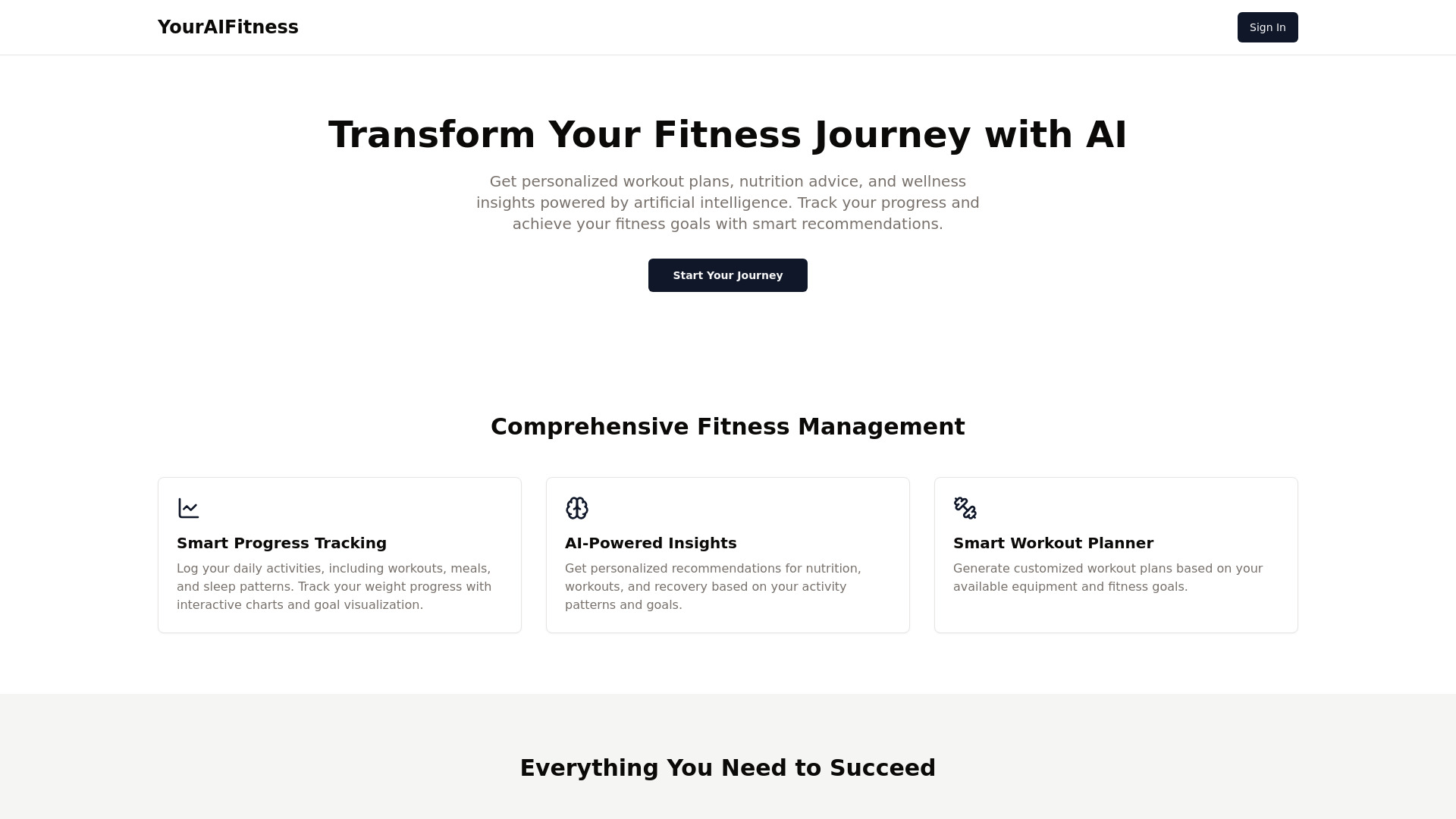 YourAIFitness screenshot