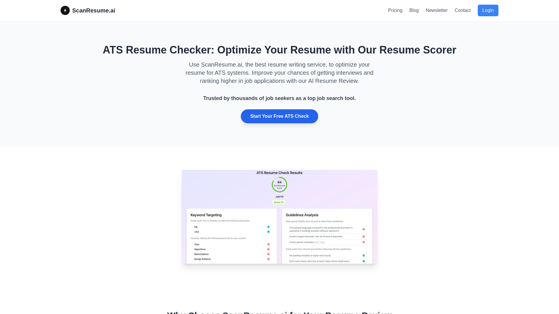 ScanResume.ai screenshot