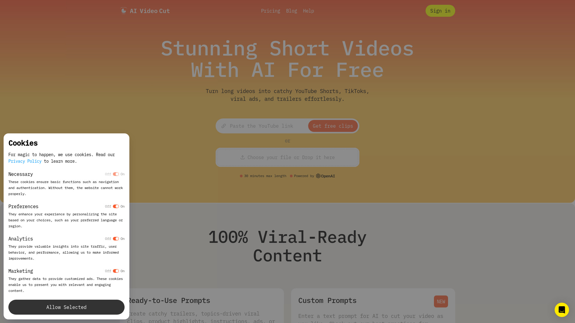 AI Video Cut screenshot