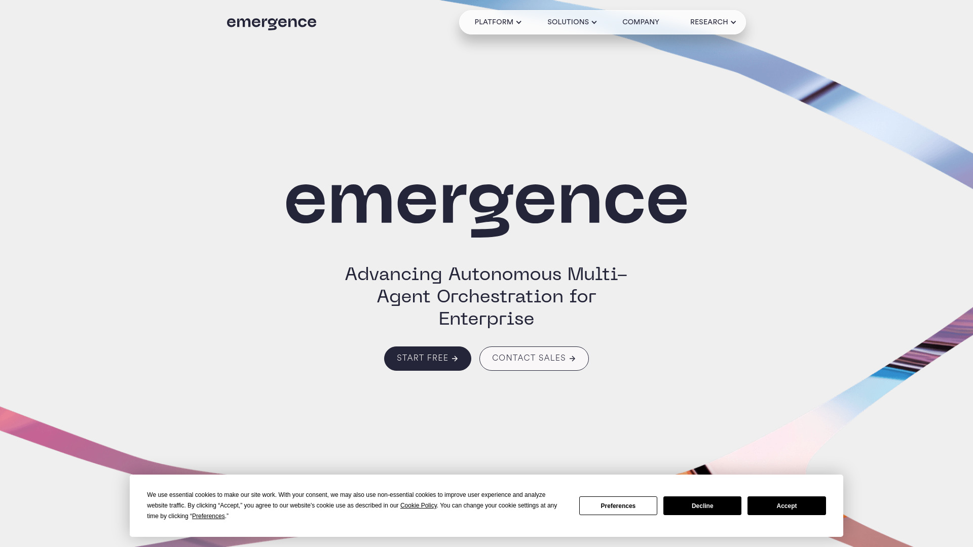 Emergence AI screenshot
