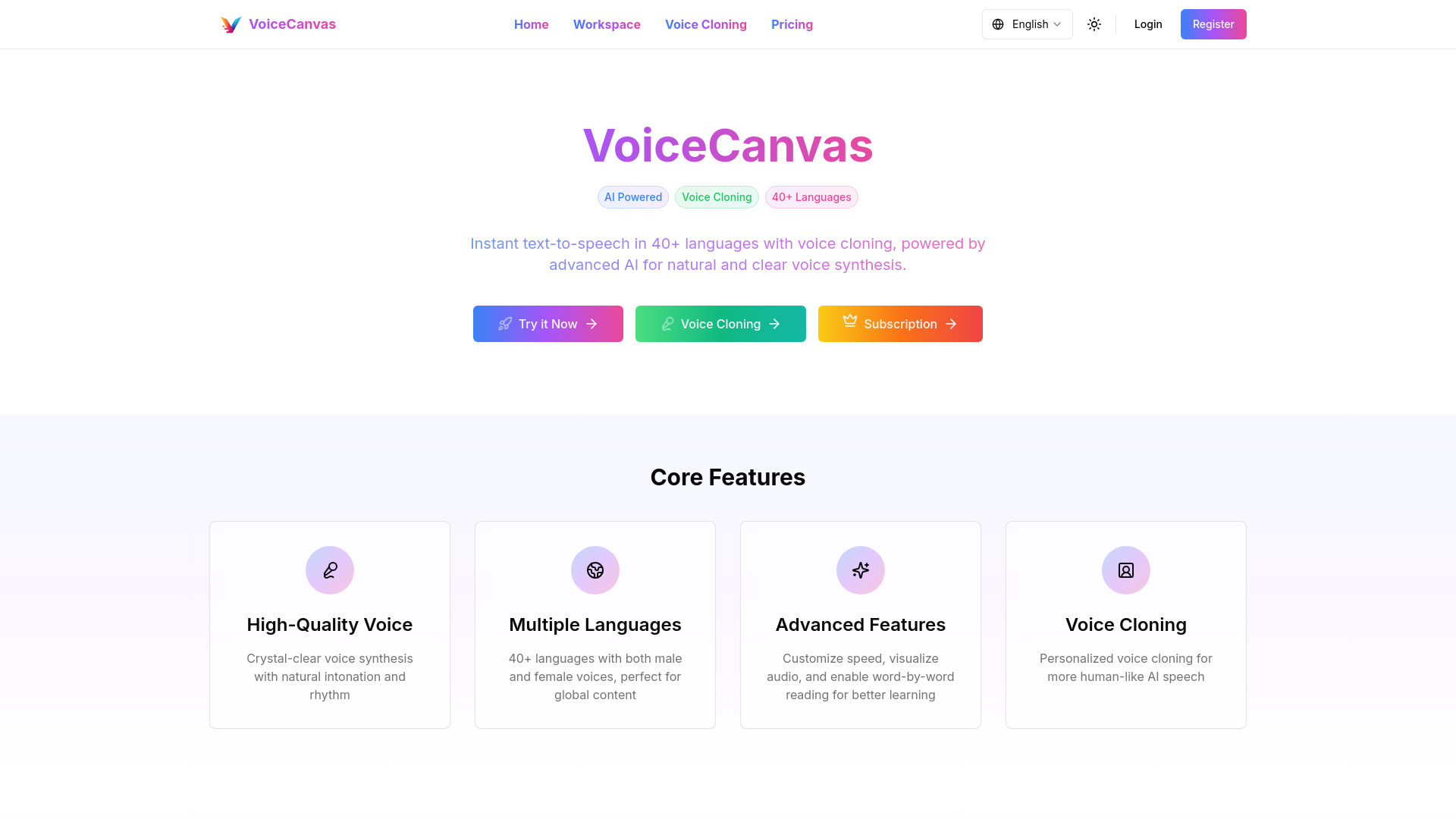 VoiceCanvas screenshot