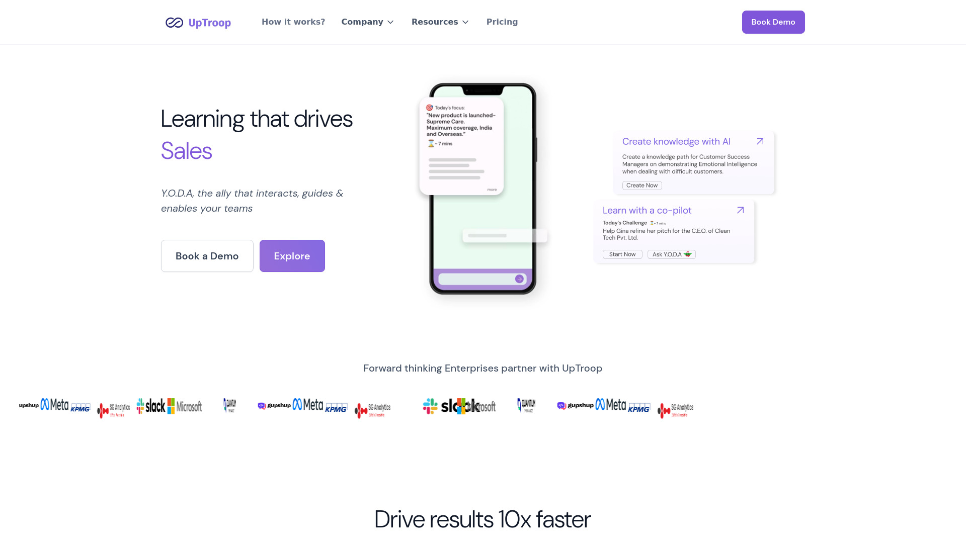 UpTroop screenshot