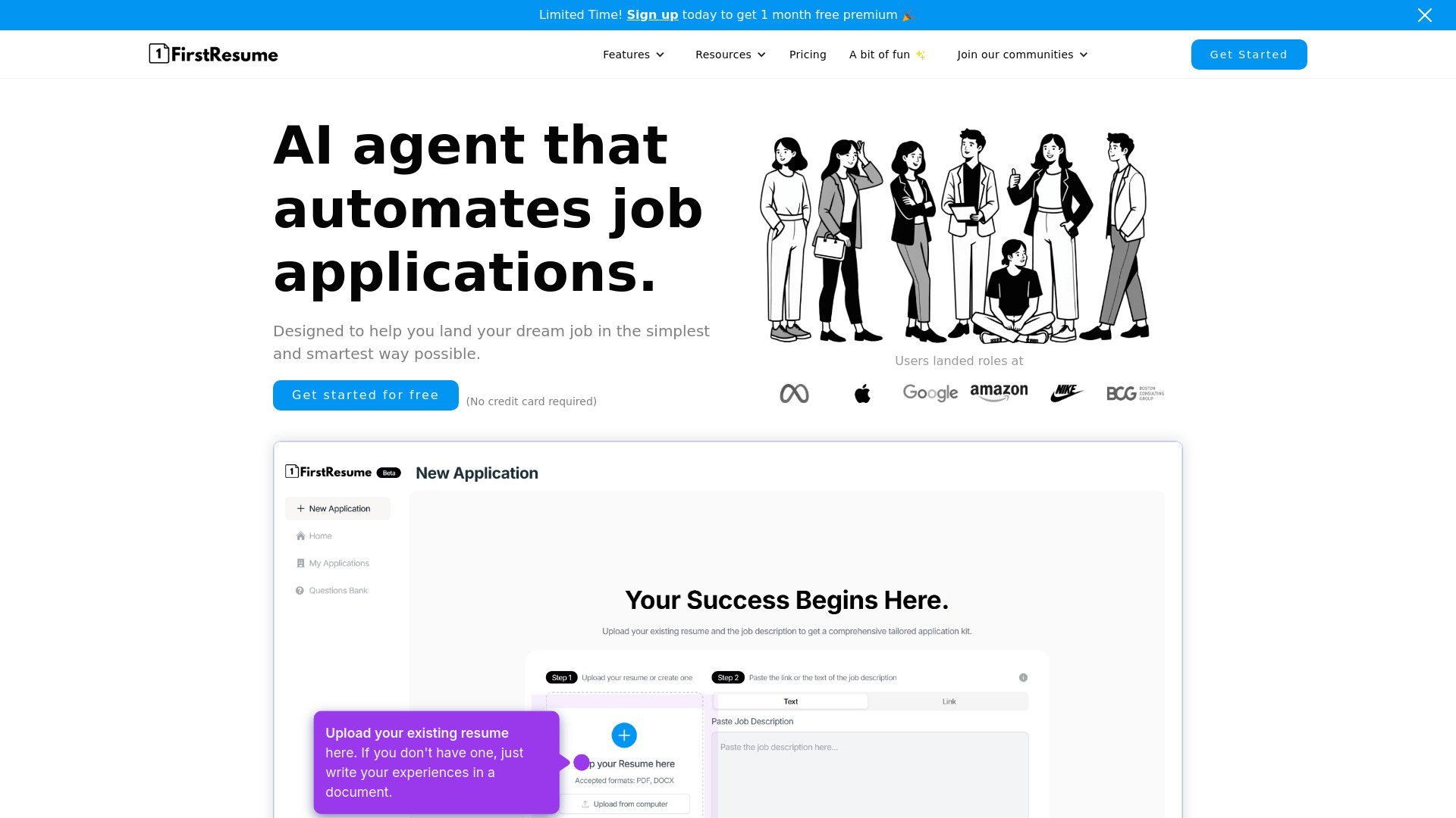 FirstResume screenshot