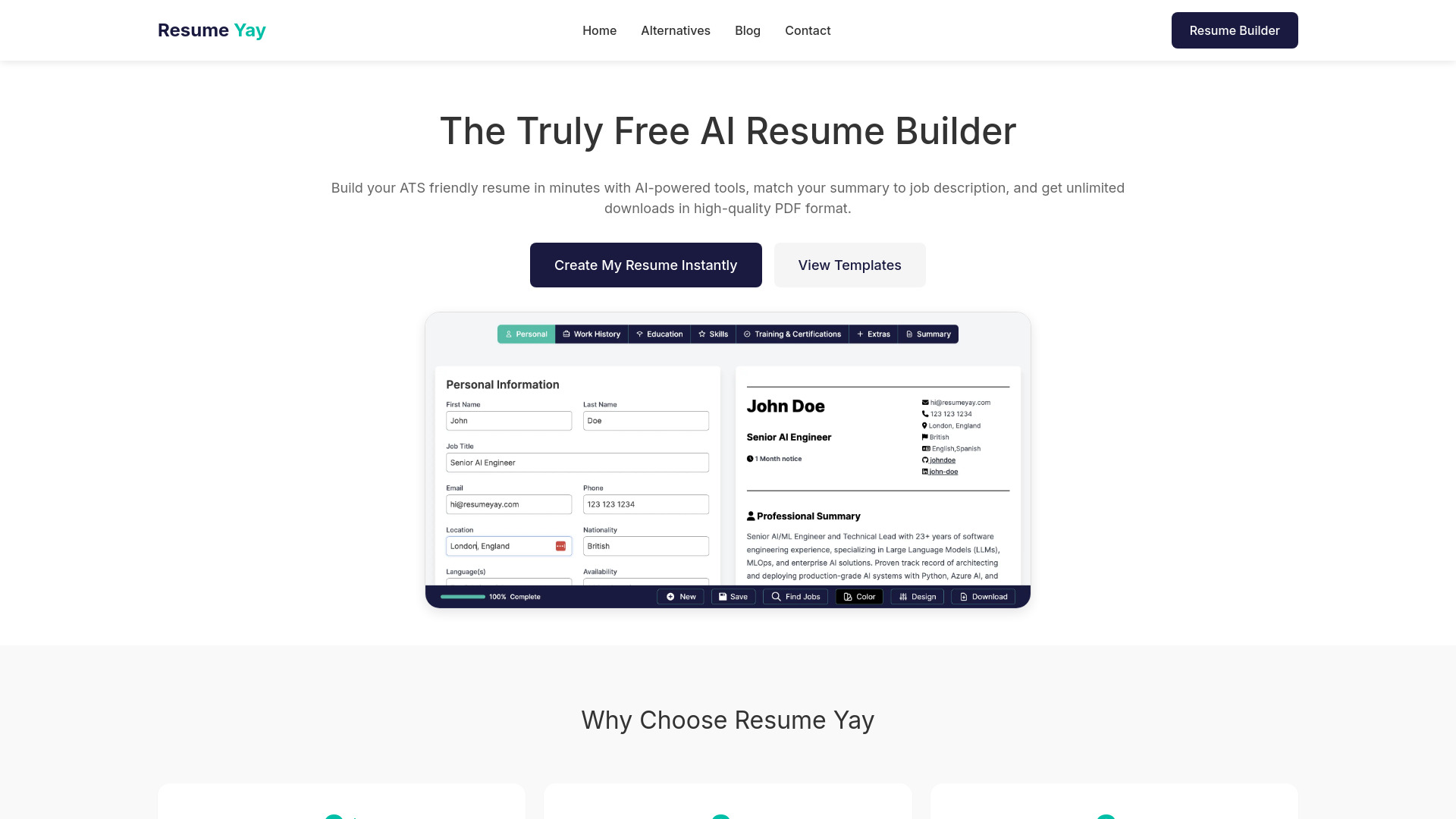 Resume Yay screenshot