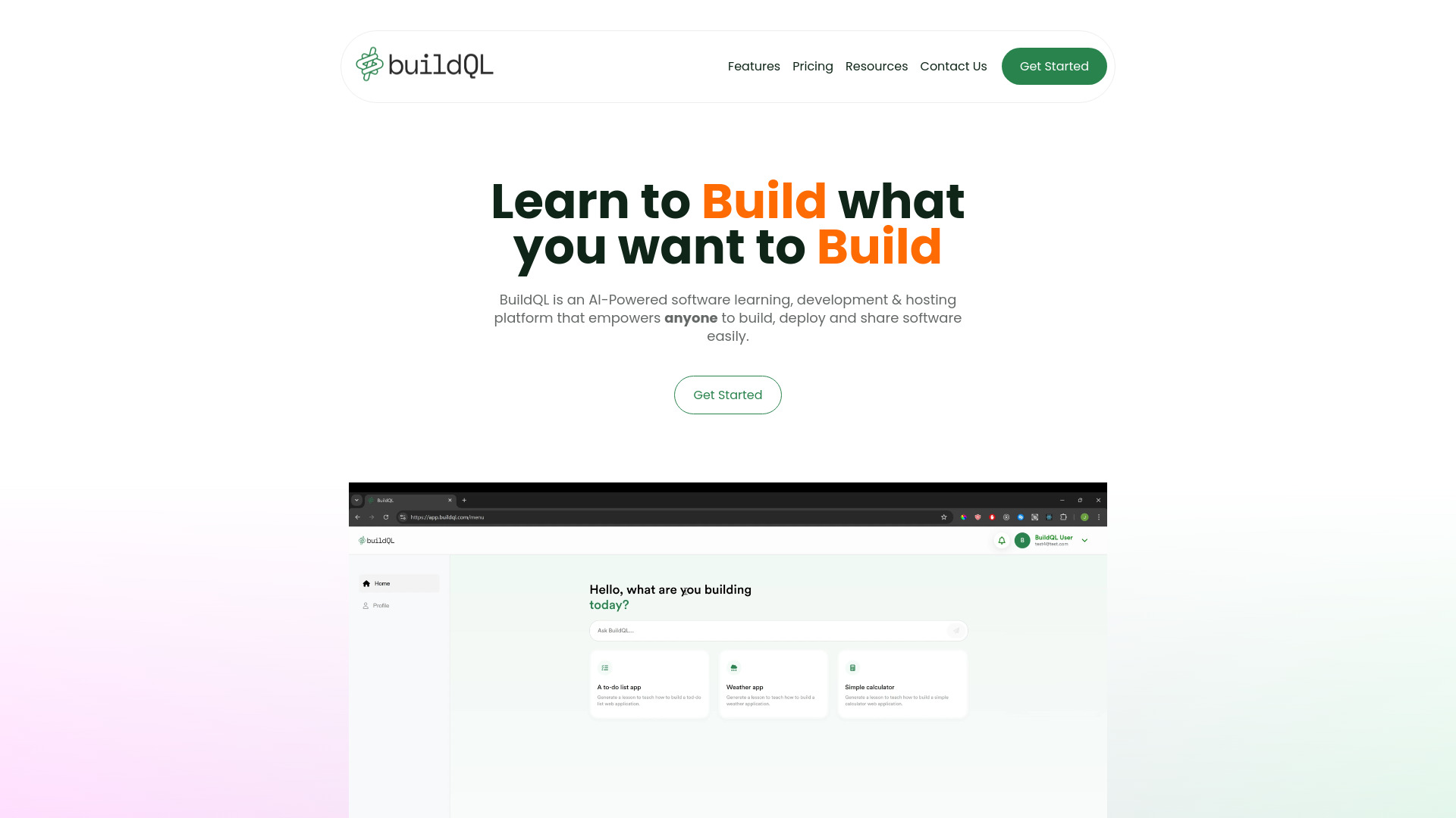 BuildQL screenshot