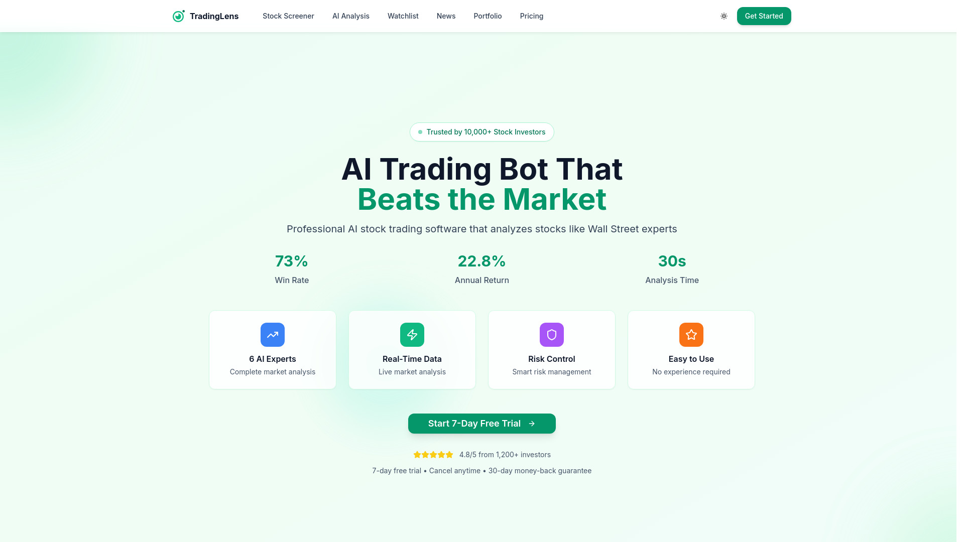 TradingLens screenshot