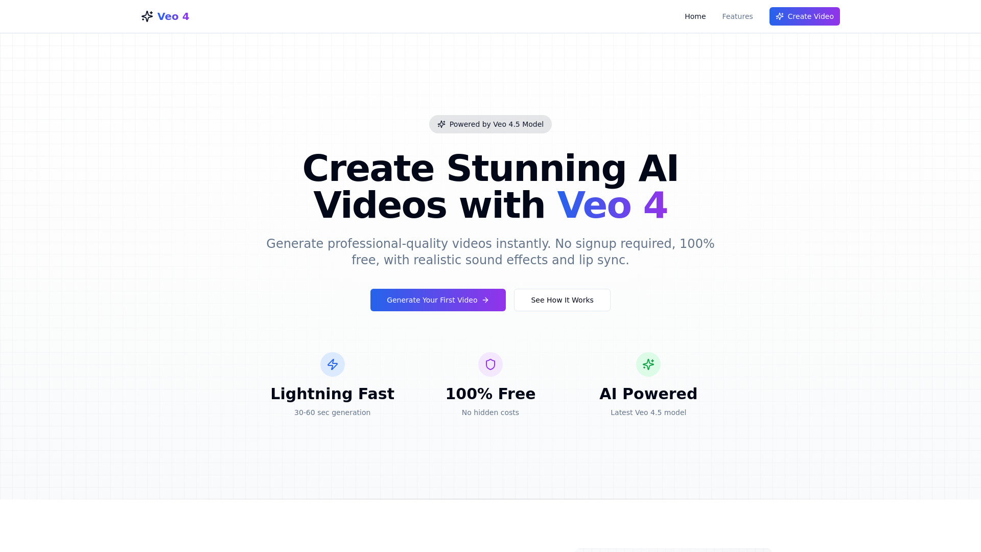 Veo 4 ai screenshot