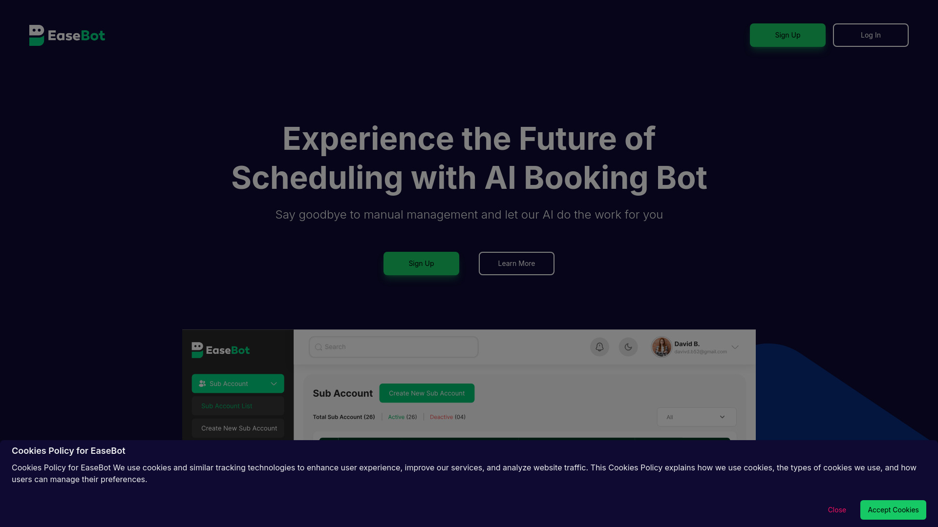 EaseBot screenshot