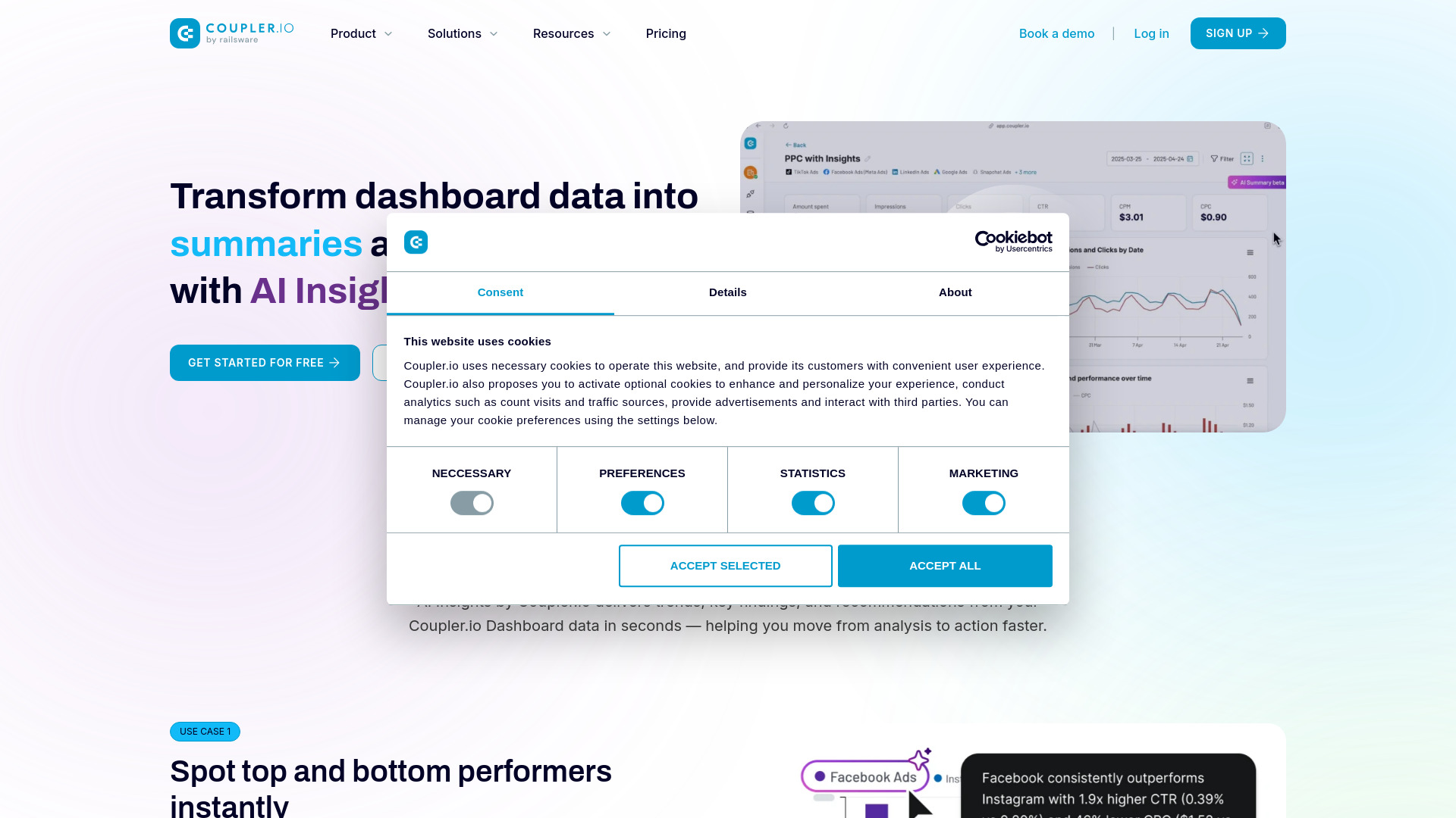 AI Insights by Coupler.io screenshot