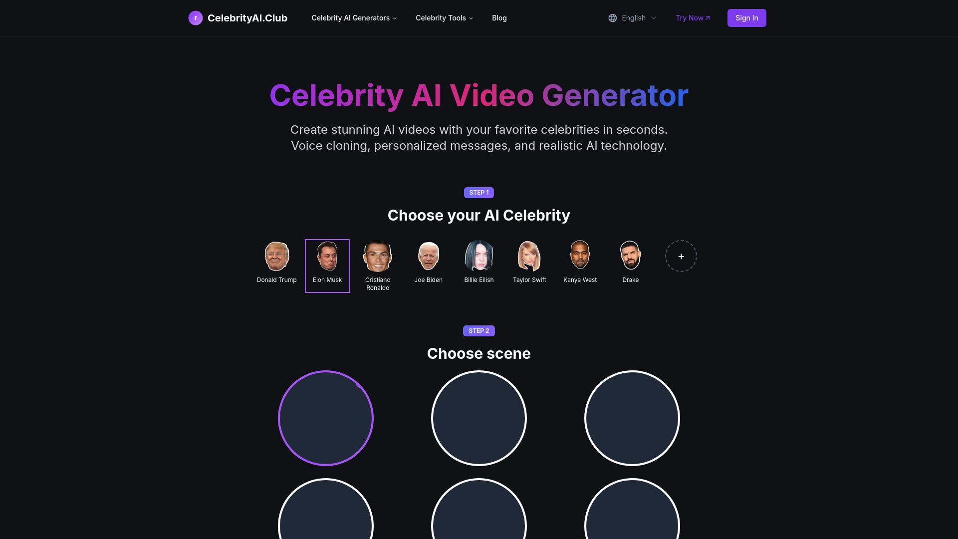 Celebrity AI screenshot