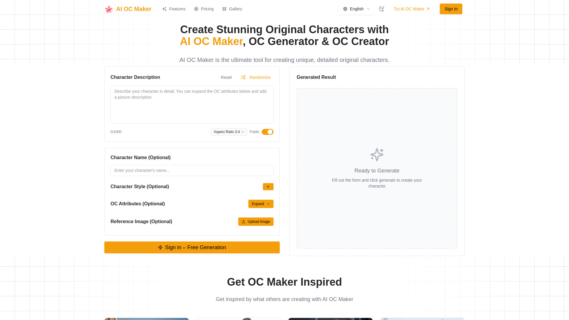 AI OC Maker screenshot