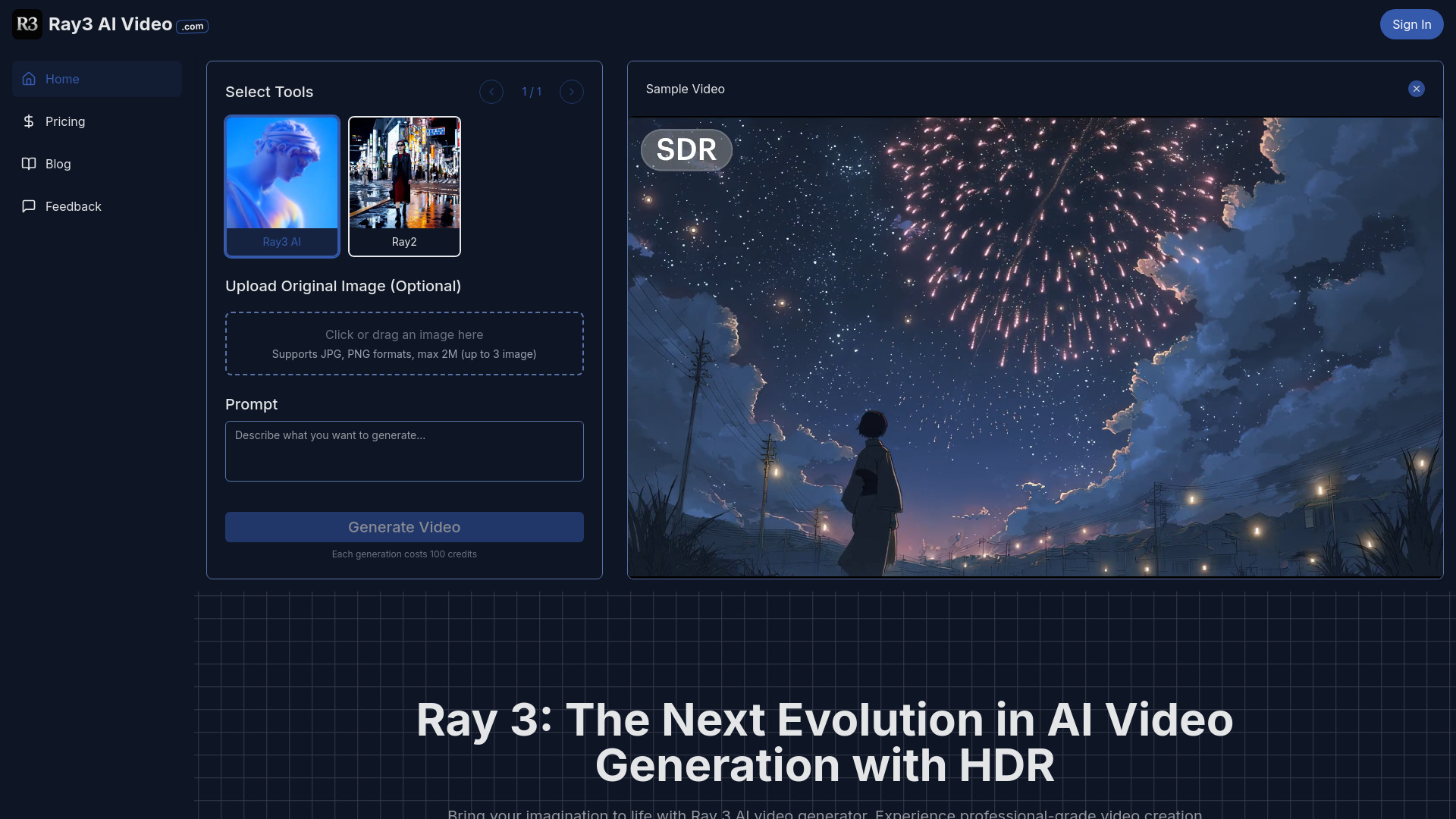 Ray 3 AI Video screenshot
