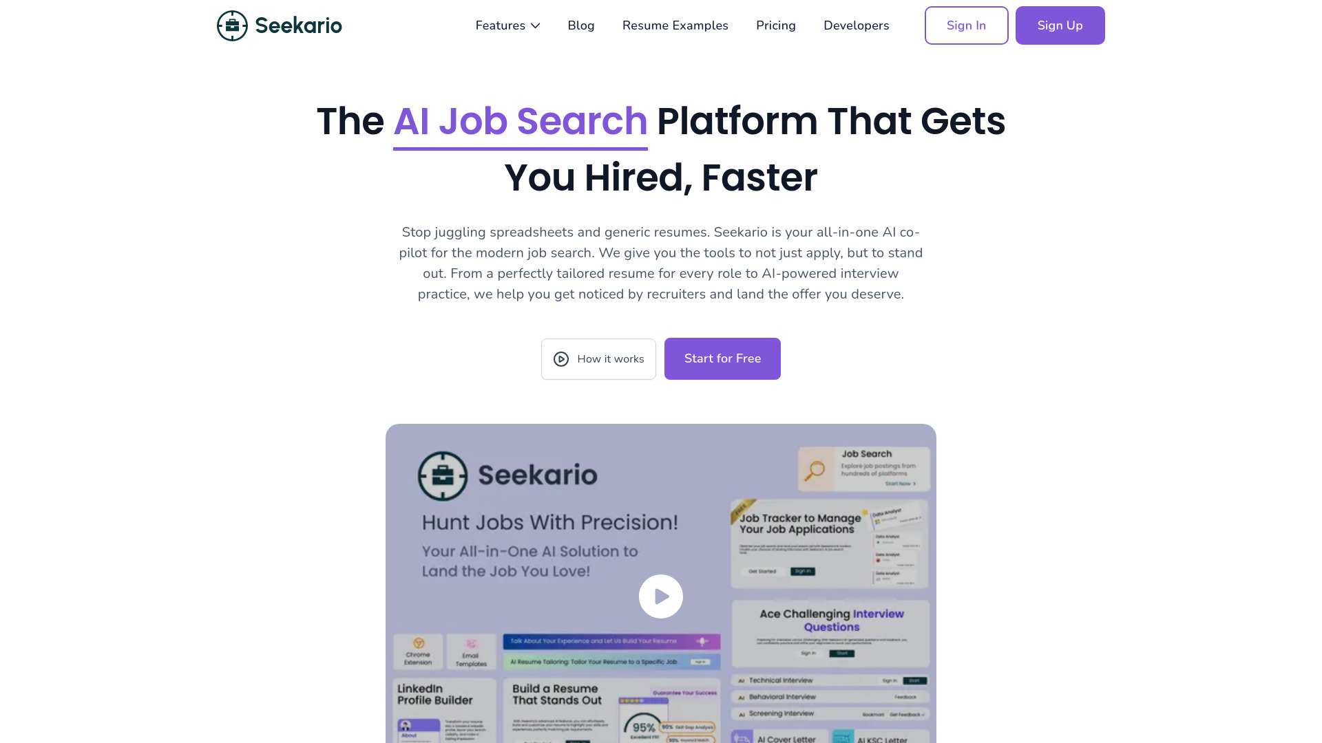 Seekario screenshot