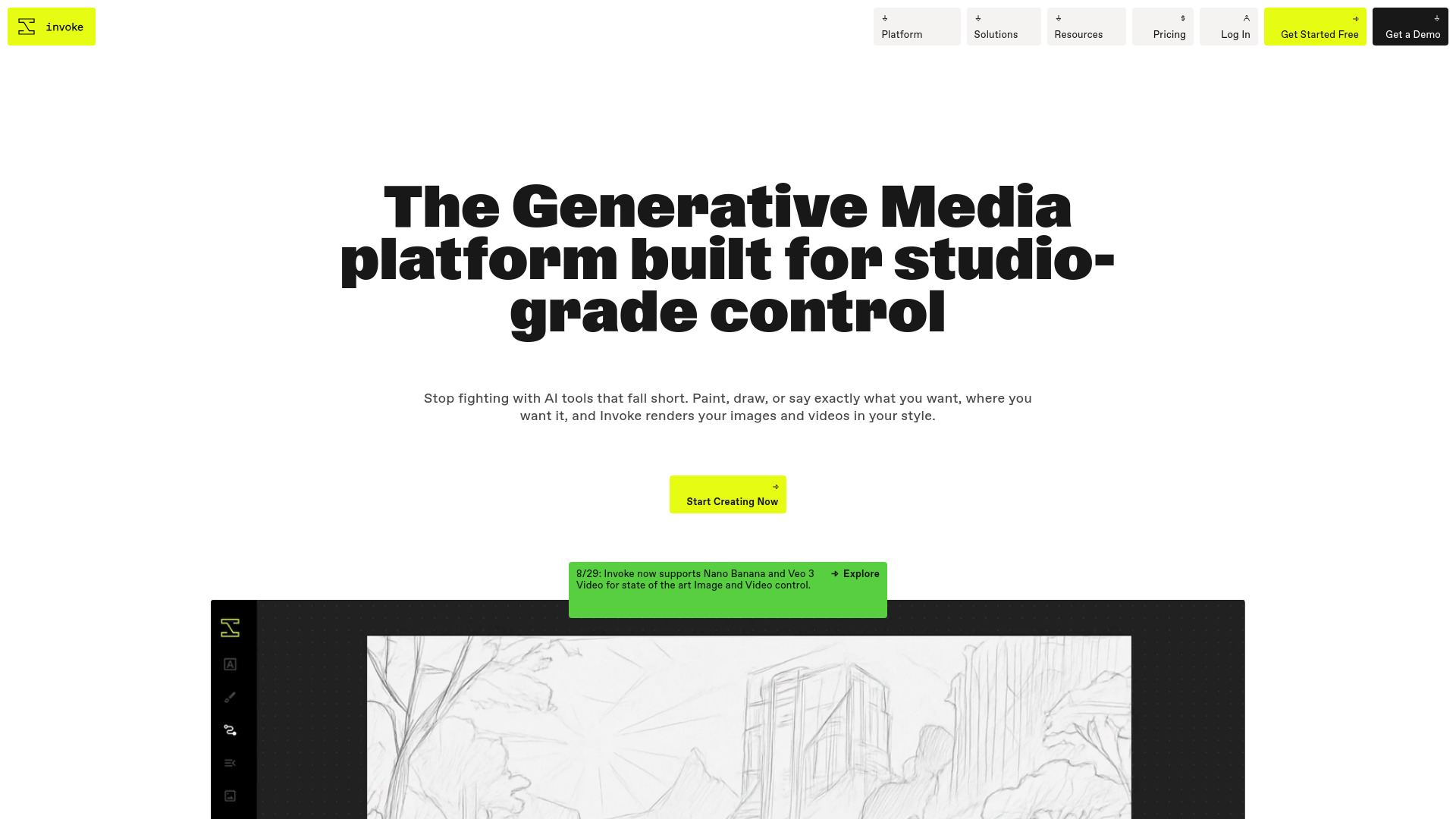 Invoke screenshot