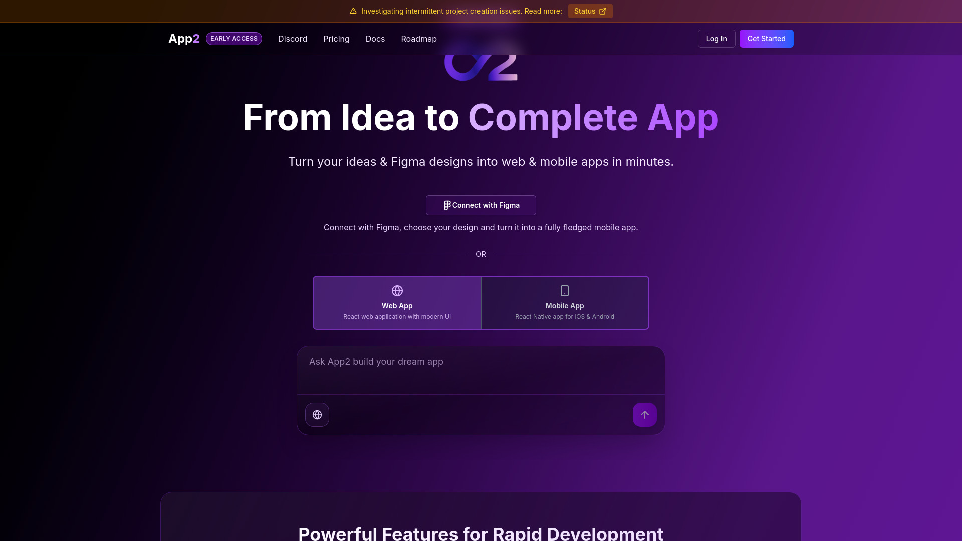 App2.dev screenshot