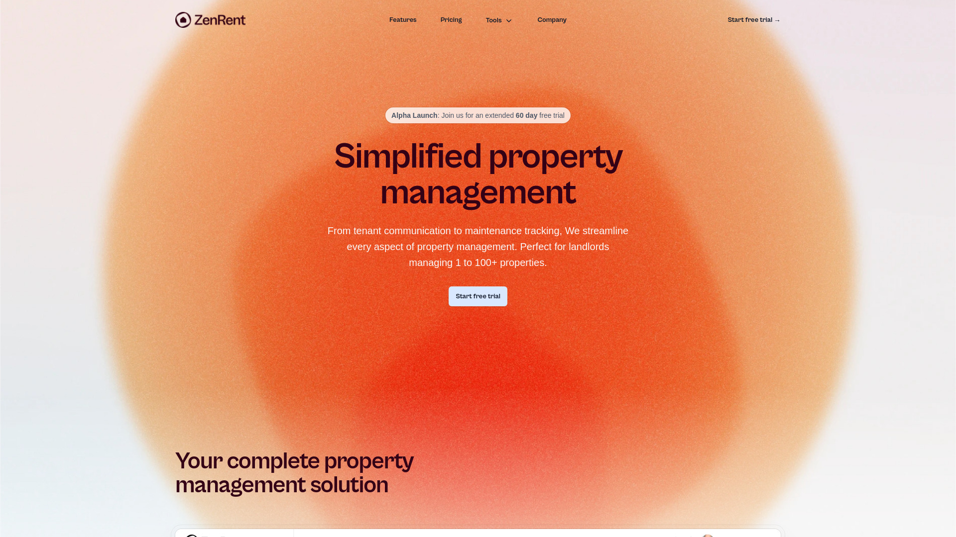 ZenRent screenshot