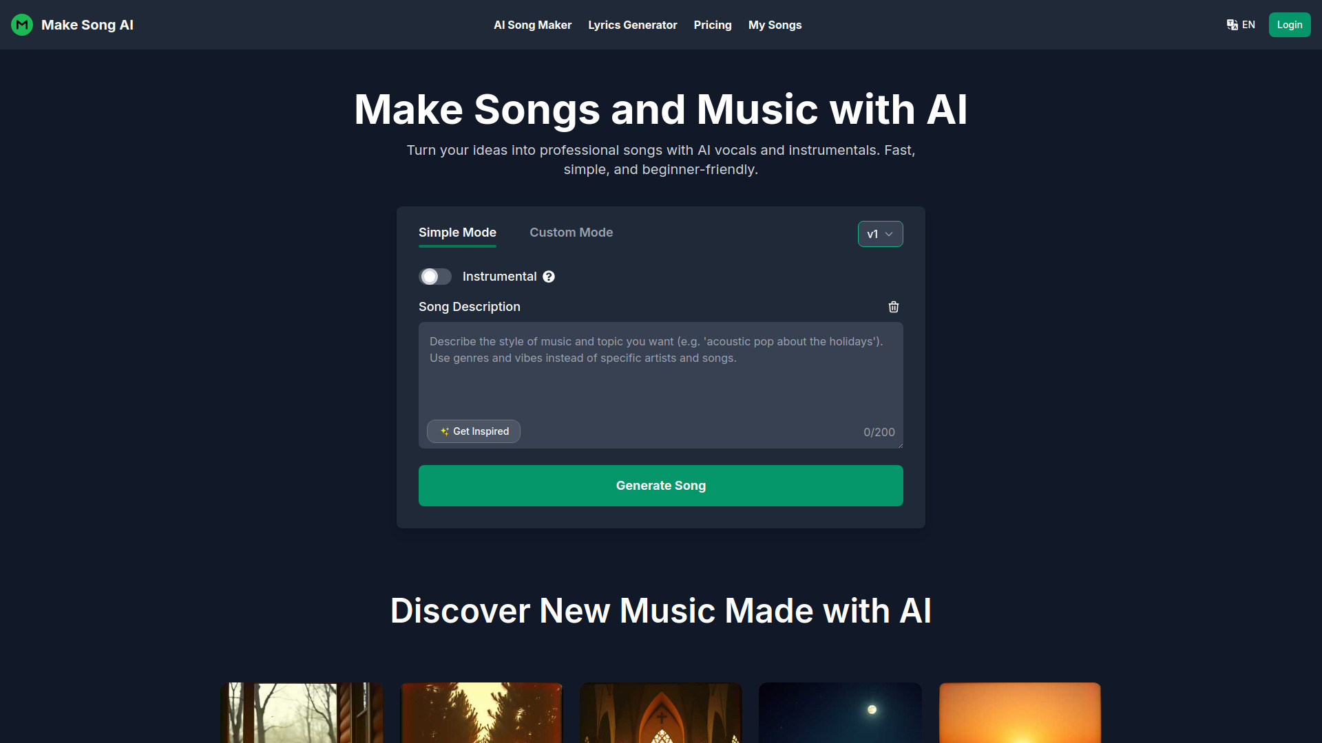 Make Song AI screenshot