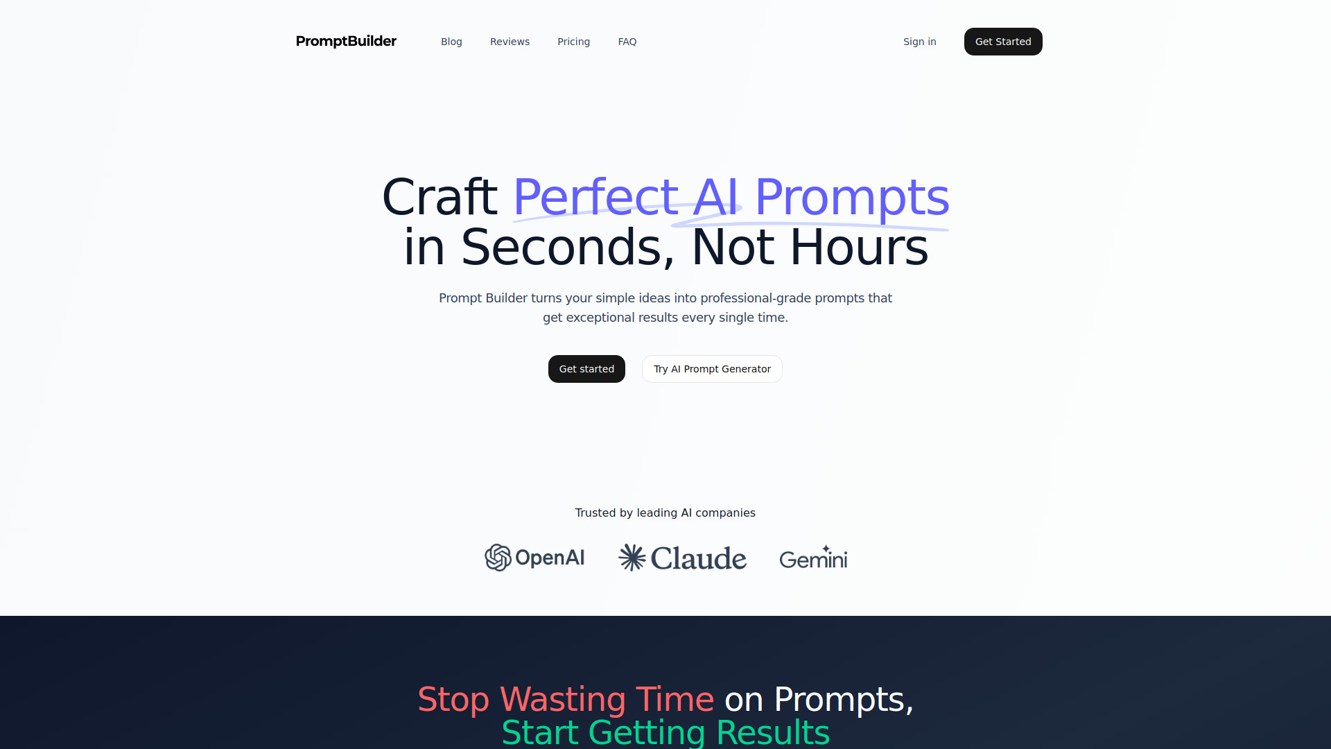 Prompt Builder screenshot