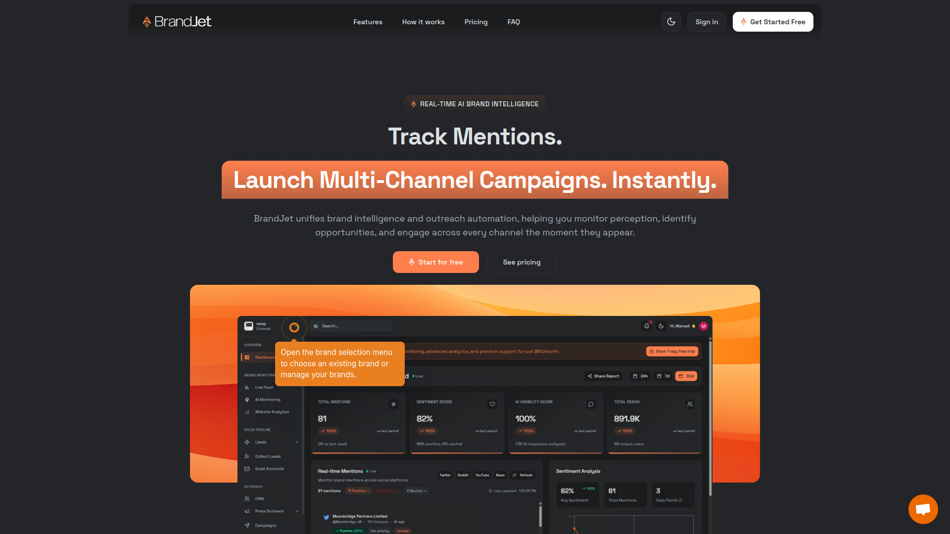 BrandJet AI screenshot