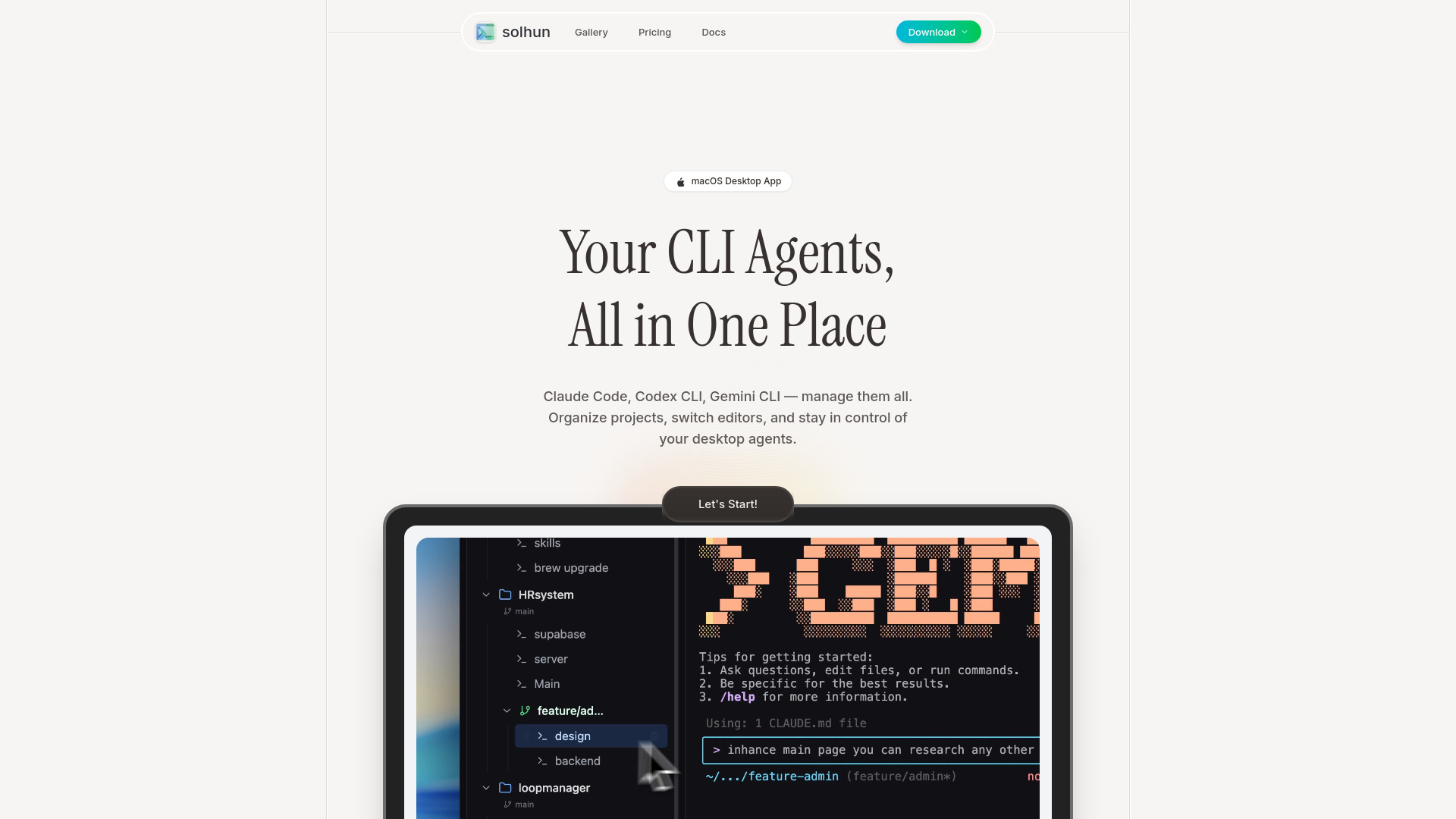 CLI Manager screenshot