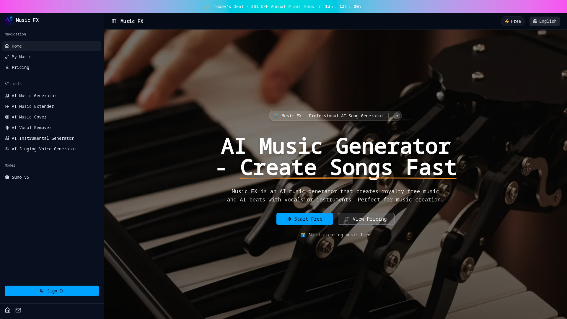 Music FX screenshot