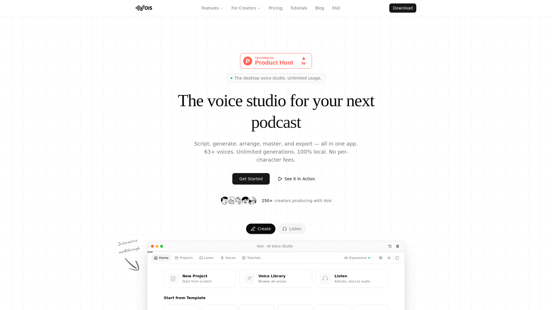 Vois screenshot