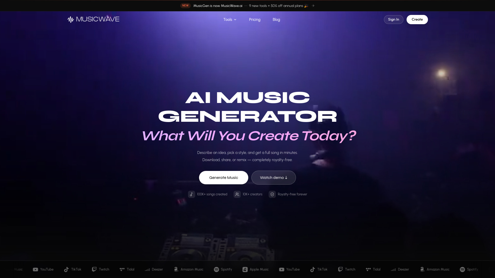 MusicWave screenshot