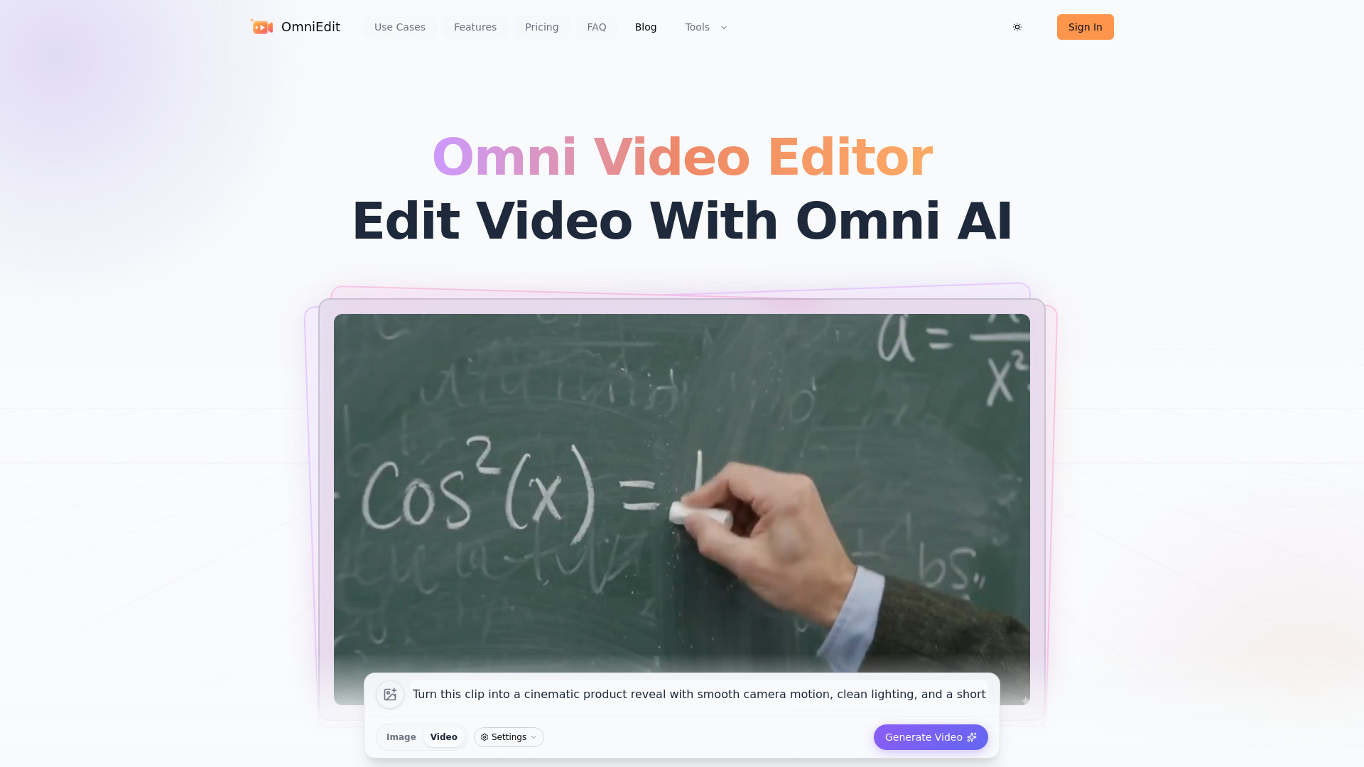 Omni Video Editor screenshot