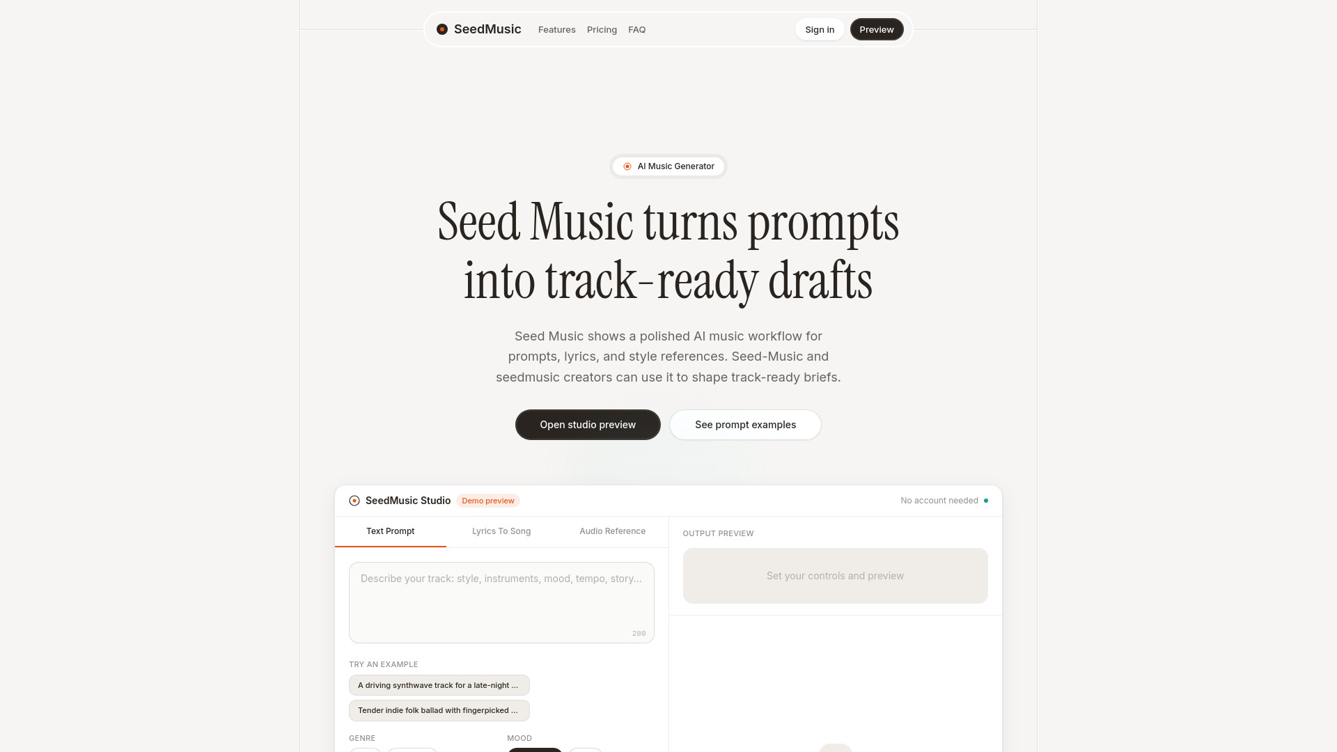 Seed Music screenshot