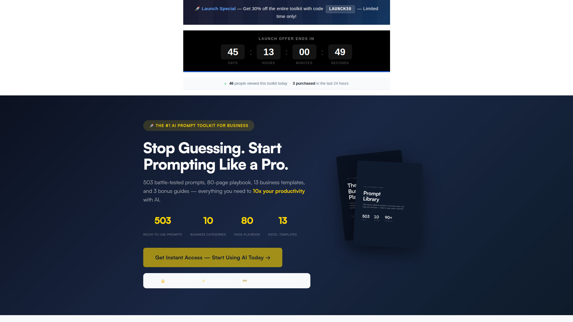 Daily Prompt Kit — AI Business Toolkit screenshot