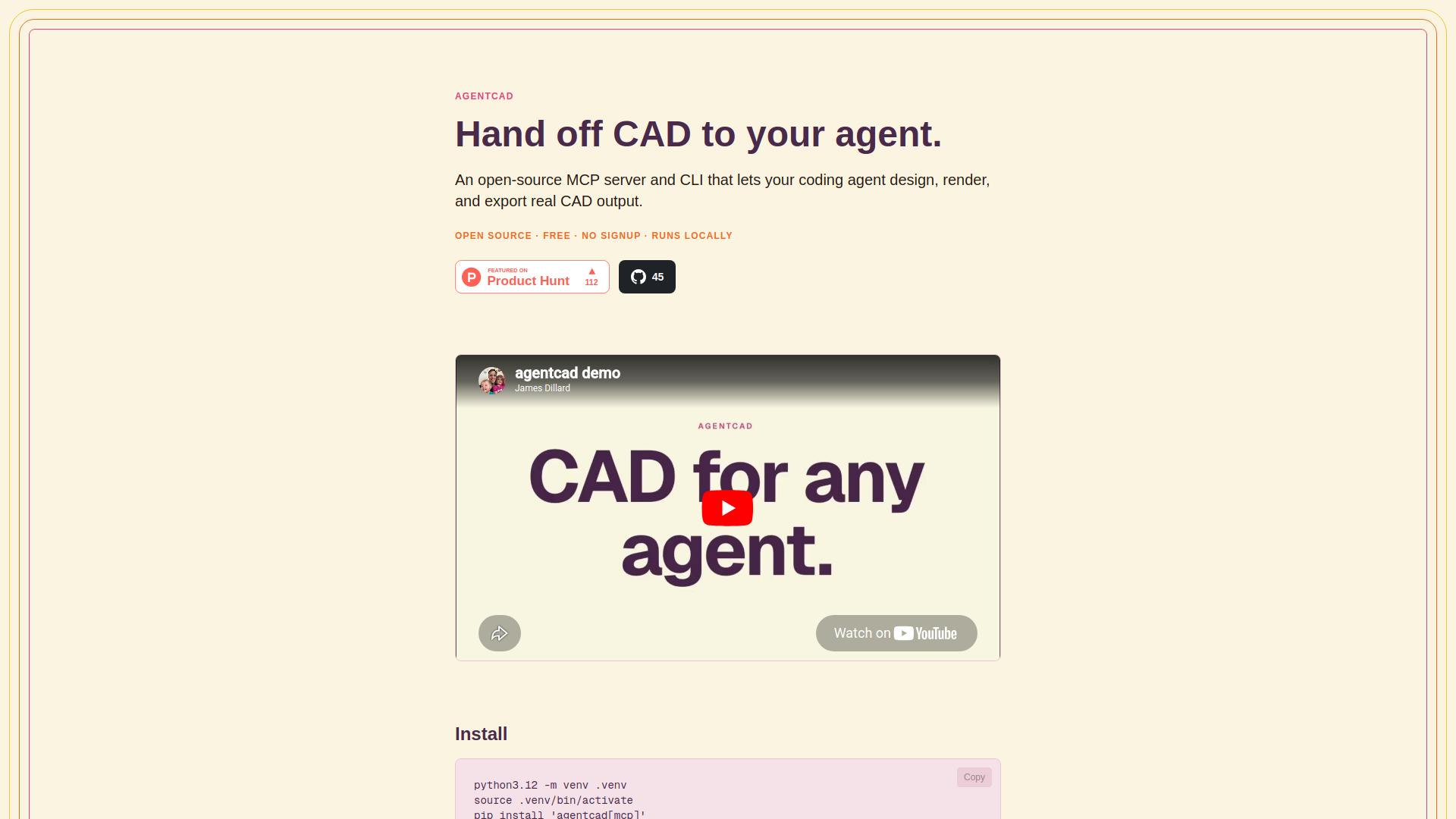 agentcad screenshot