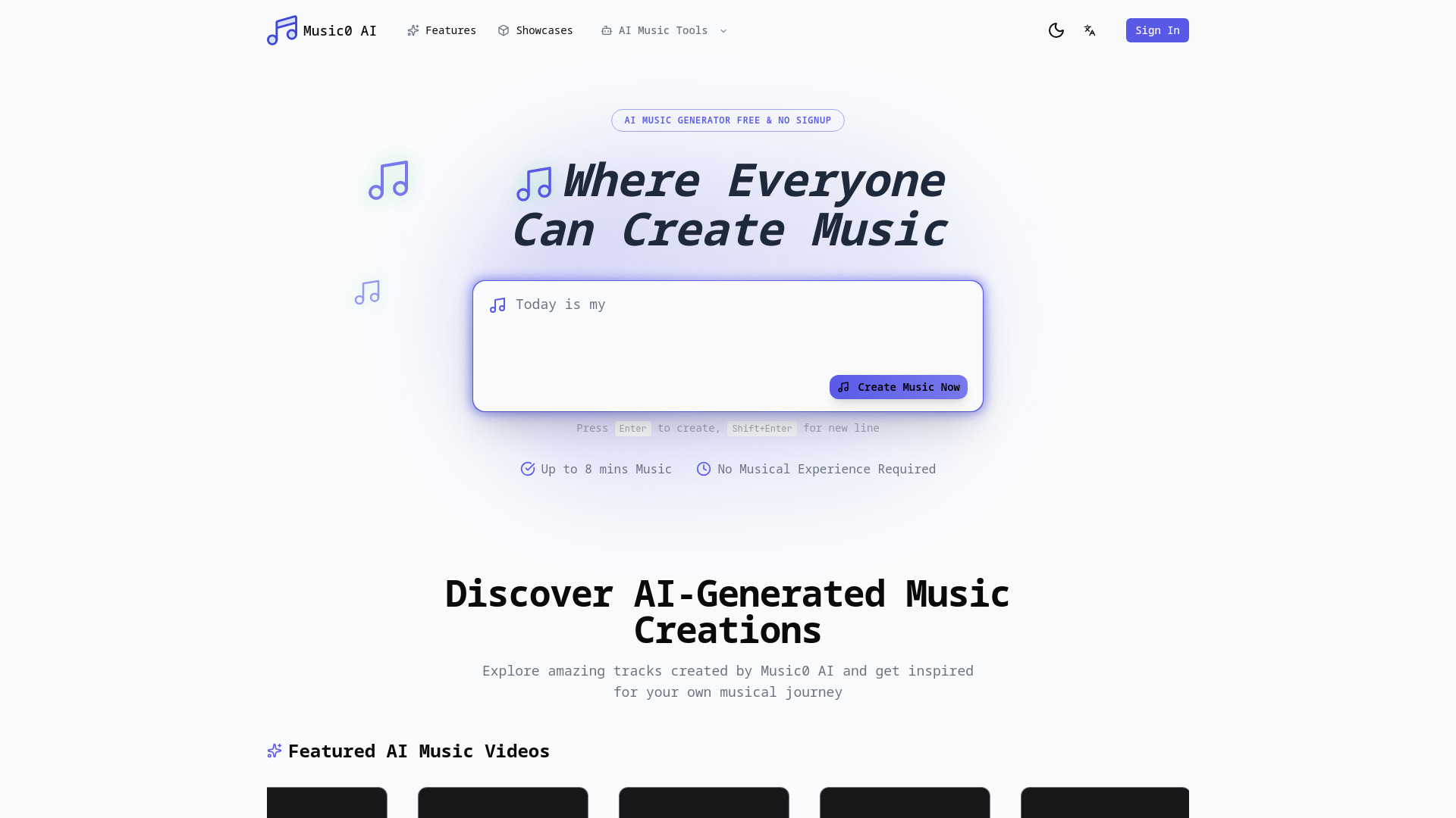 music0 AI screenshot