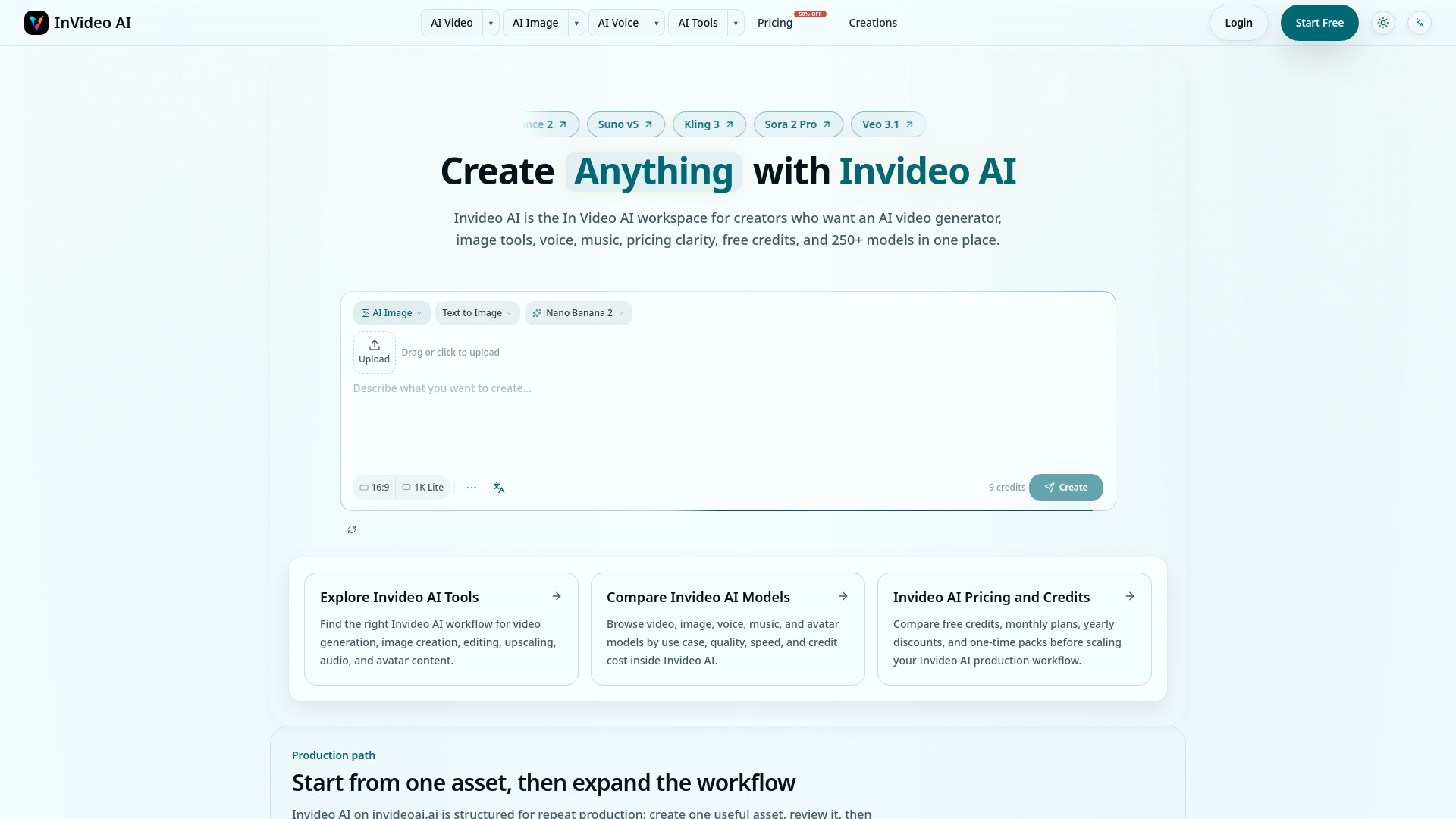 Invideo AI screenshot