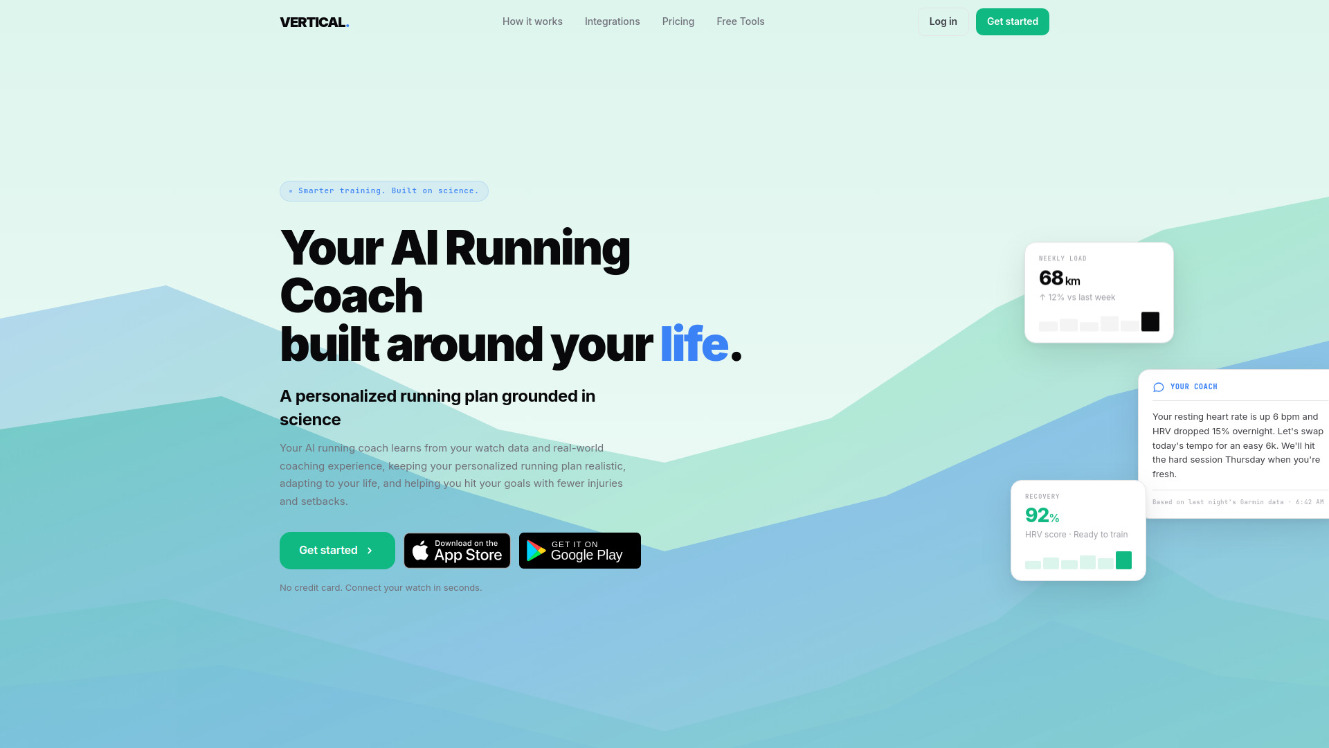 Vertical - AI Running Coach screenshot