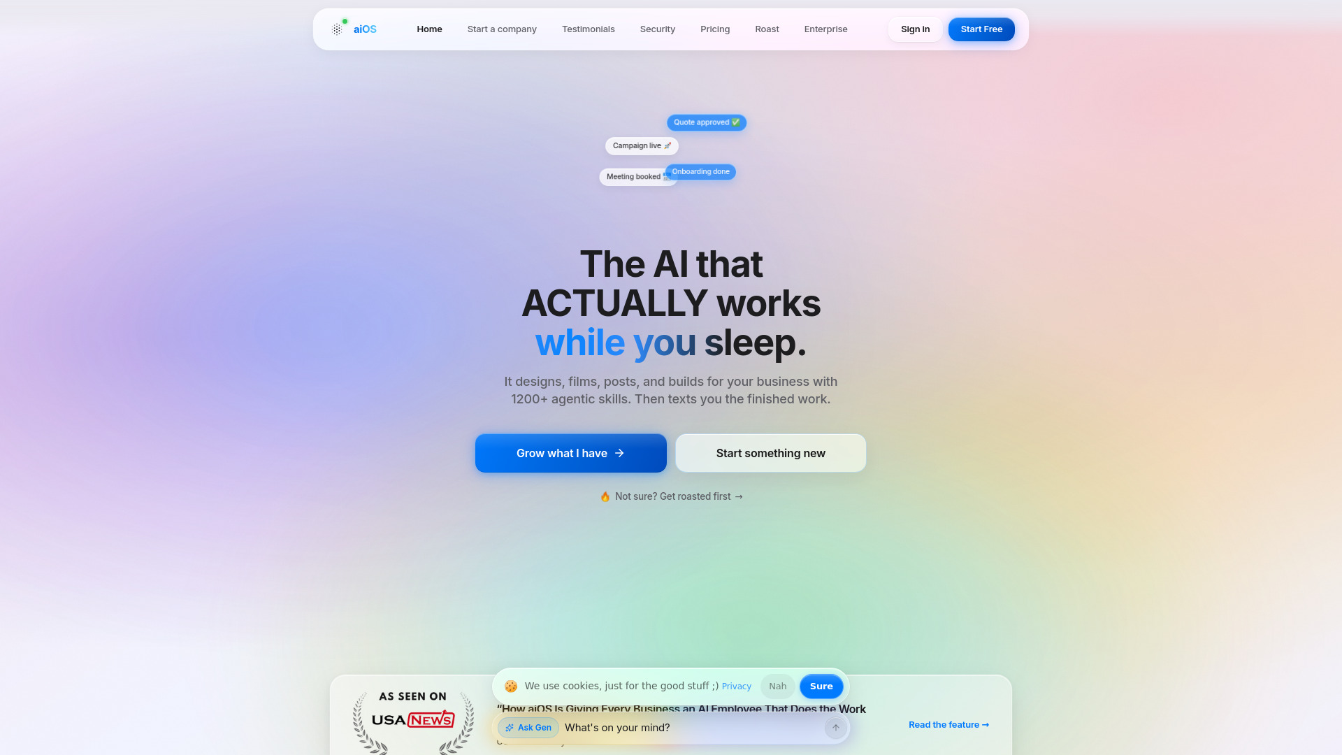 aiOS screenshot