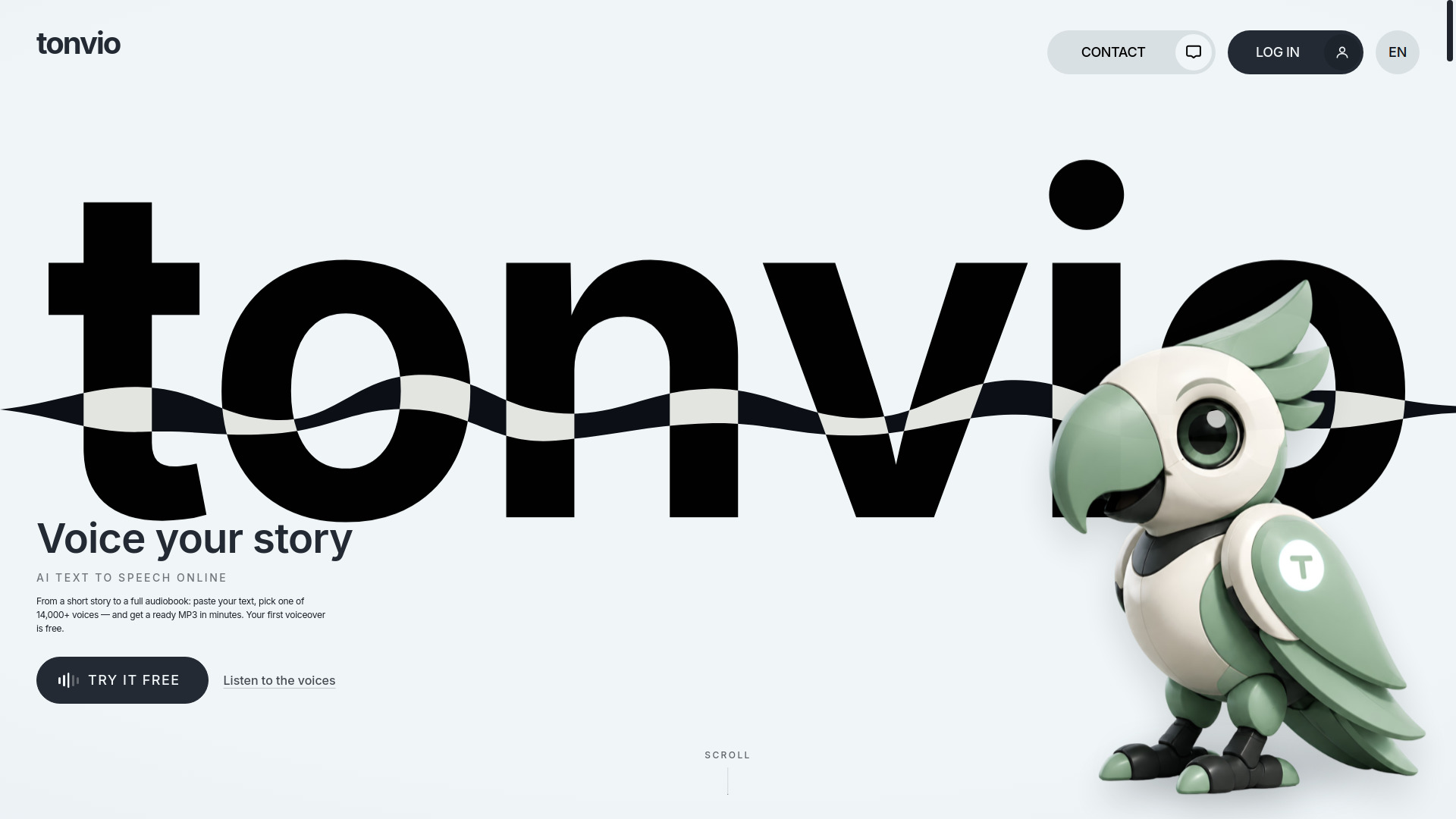 Tonvio screenshot