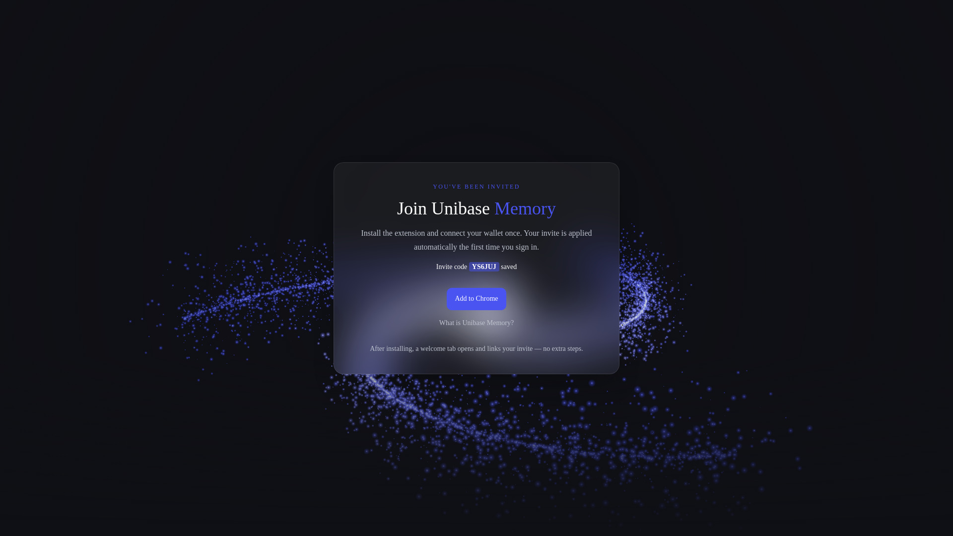 Unibase Memory screenshot
