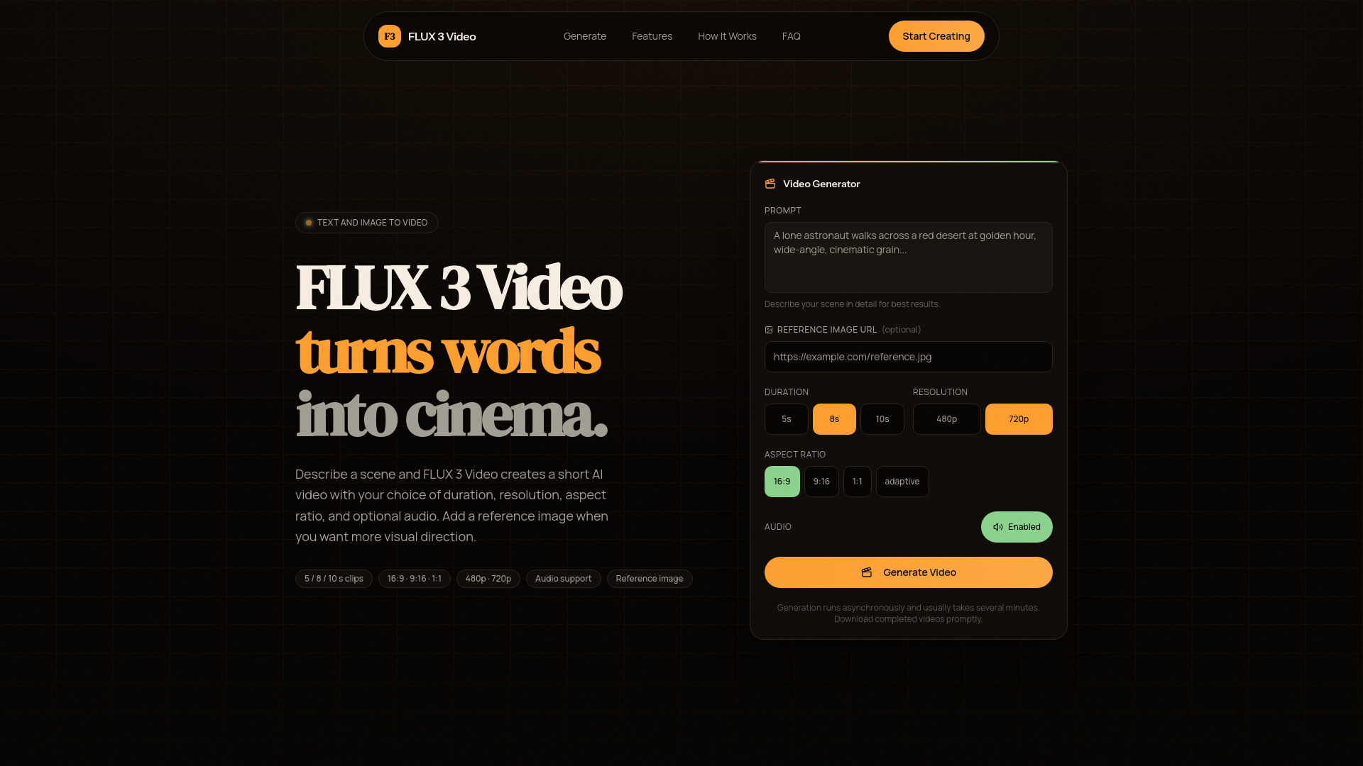 FLUX 3 Video screenshot