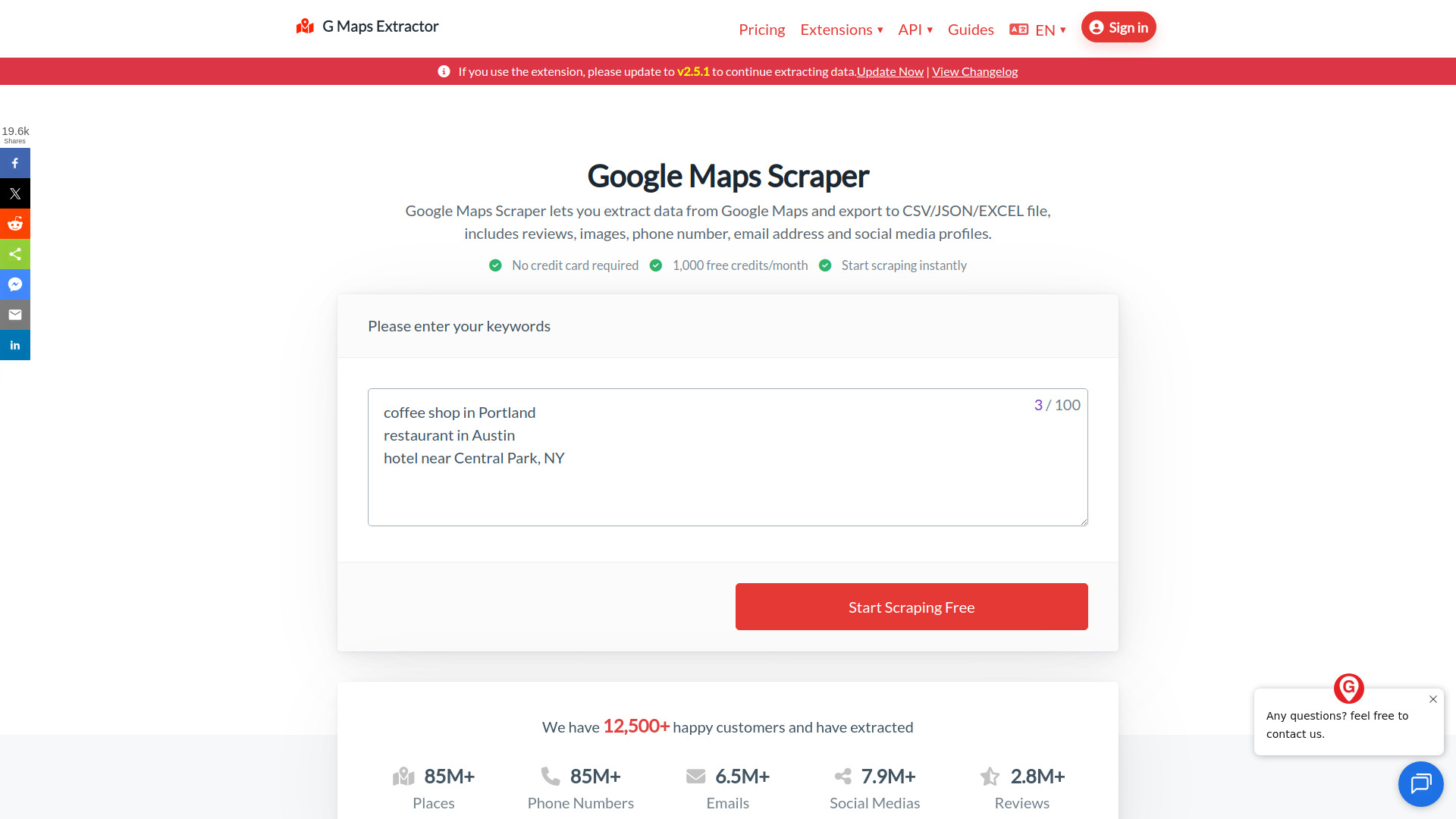Google Maps Scraper screenshot