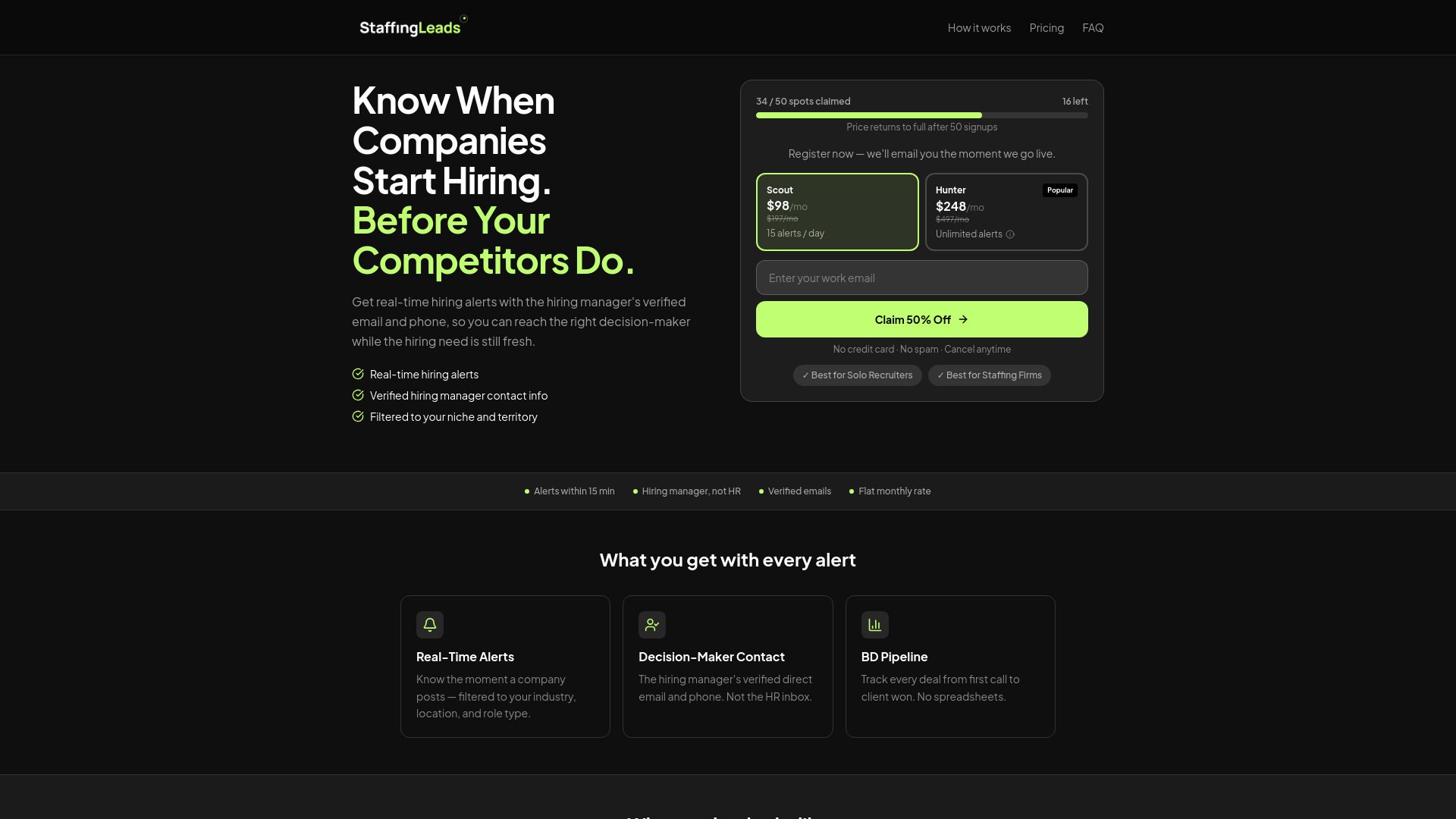 StaffingLeads screenshot
