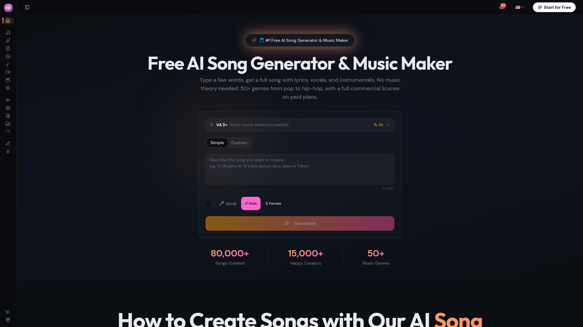 Song AI screenshot