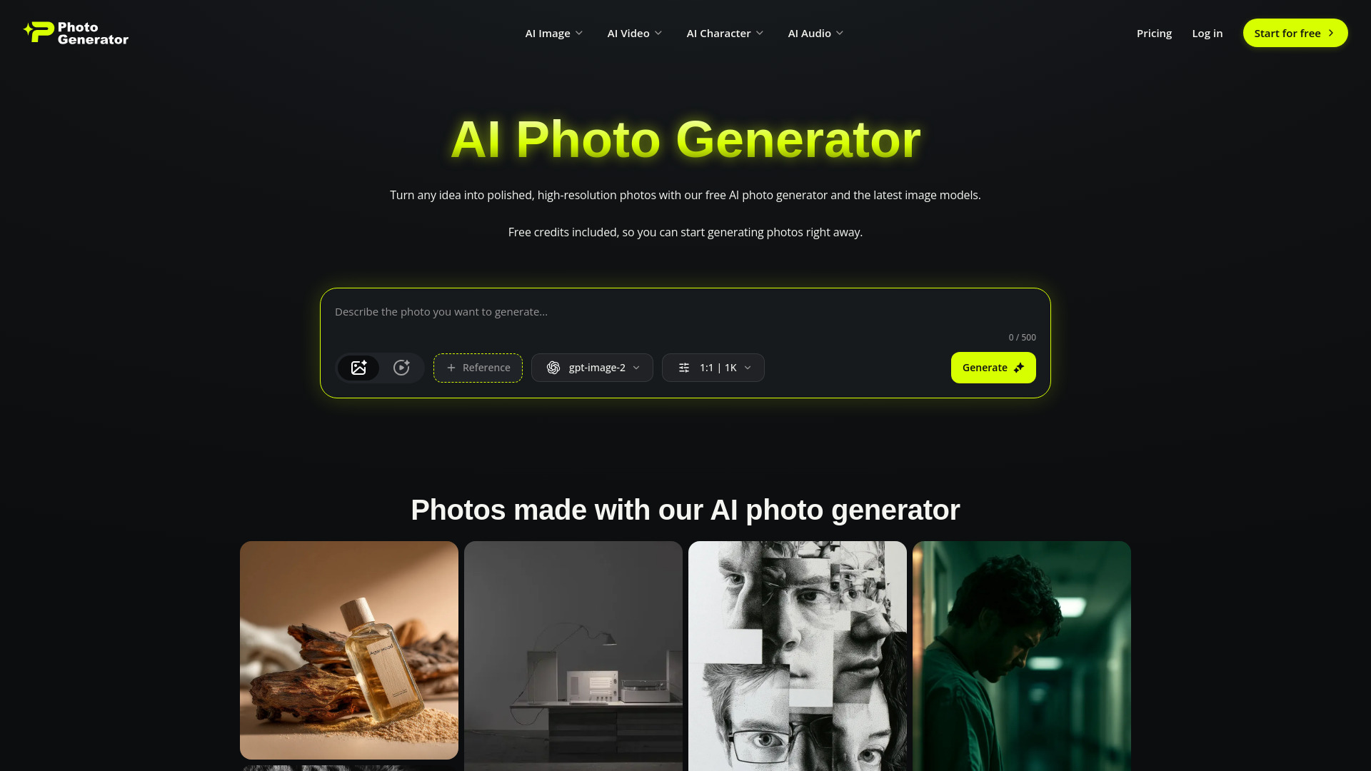 Photogenerator AI screenshot