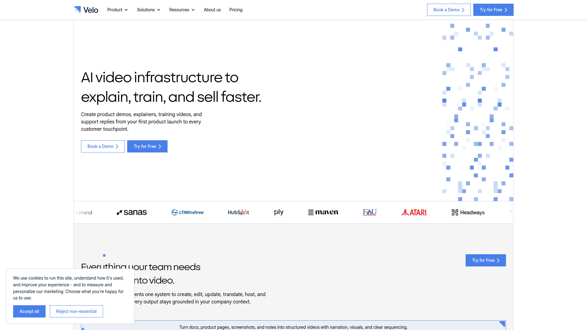 Velo screenshot