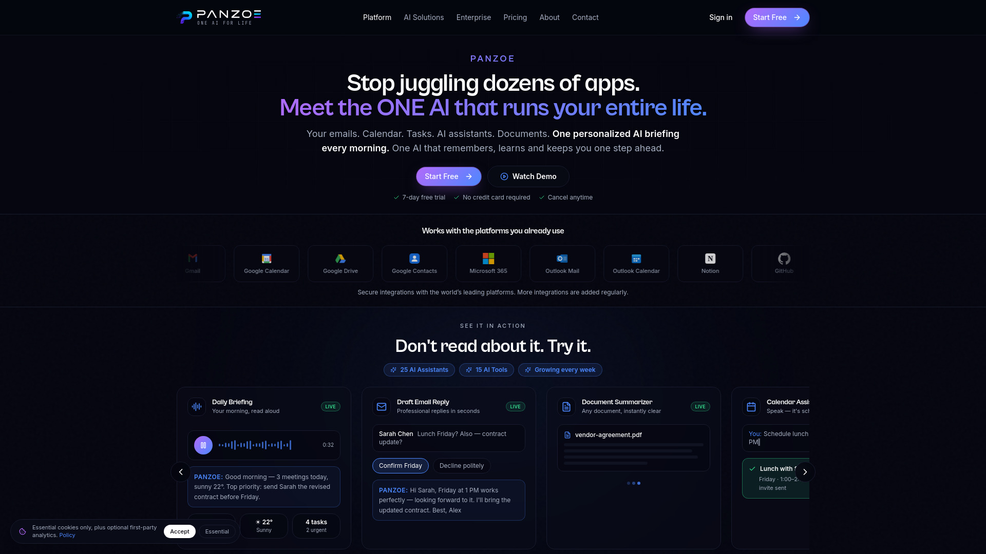 Panzoe Technolgies Inc screenshot