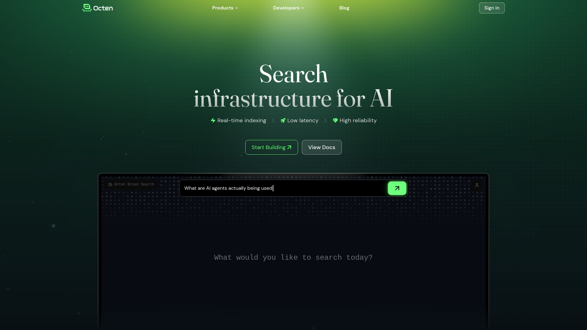 Octen screenshot
