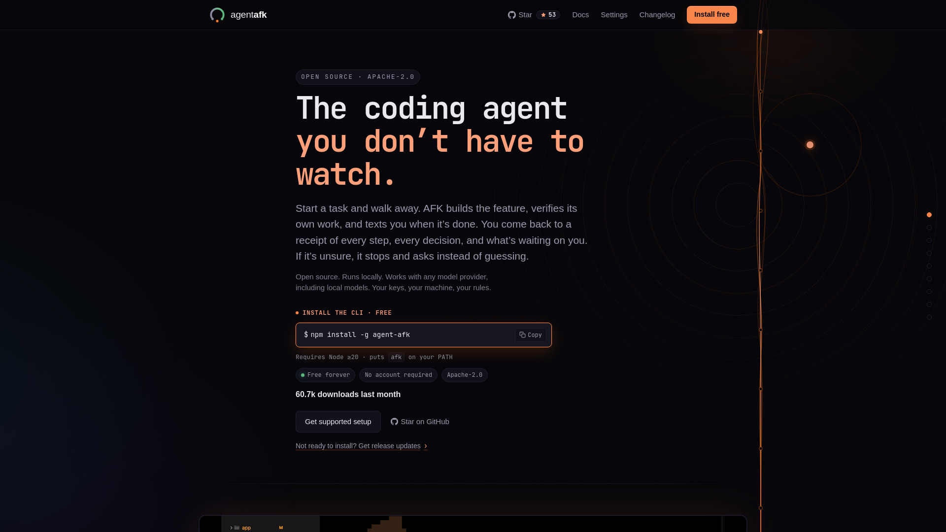Agent AFK screenshot