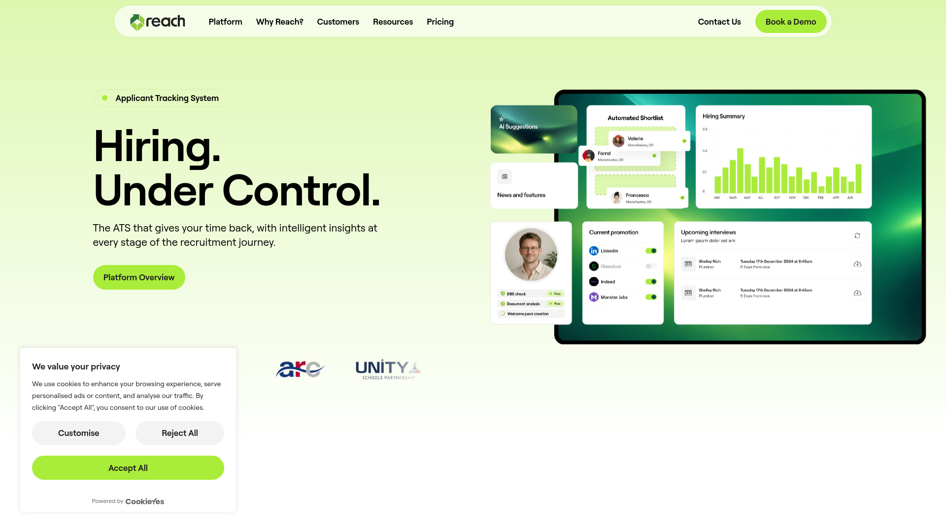 Reach ATS screenshot