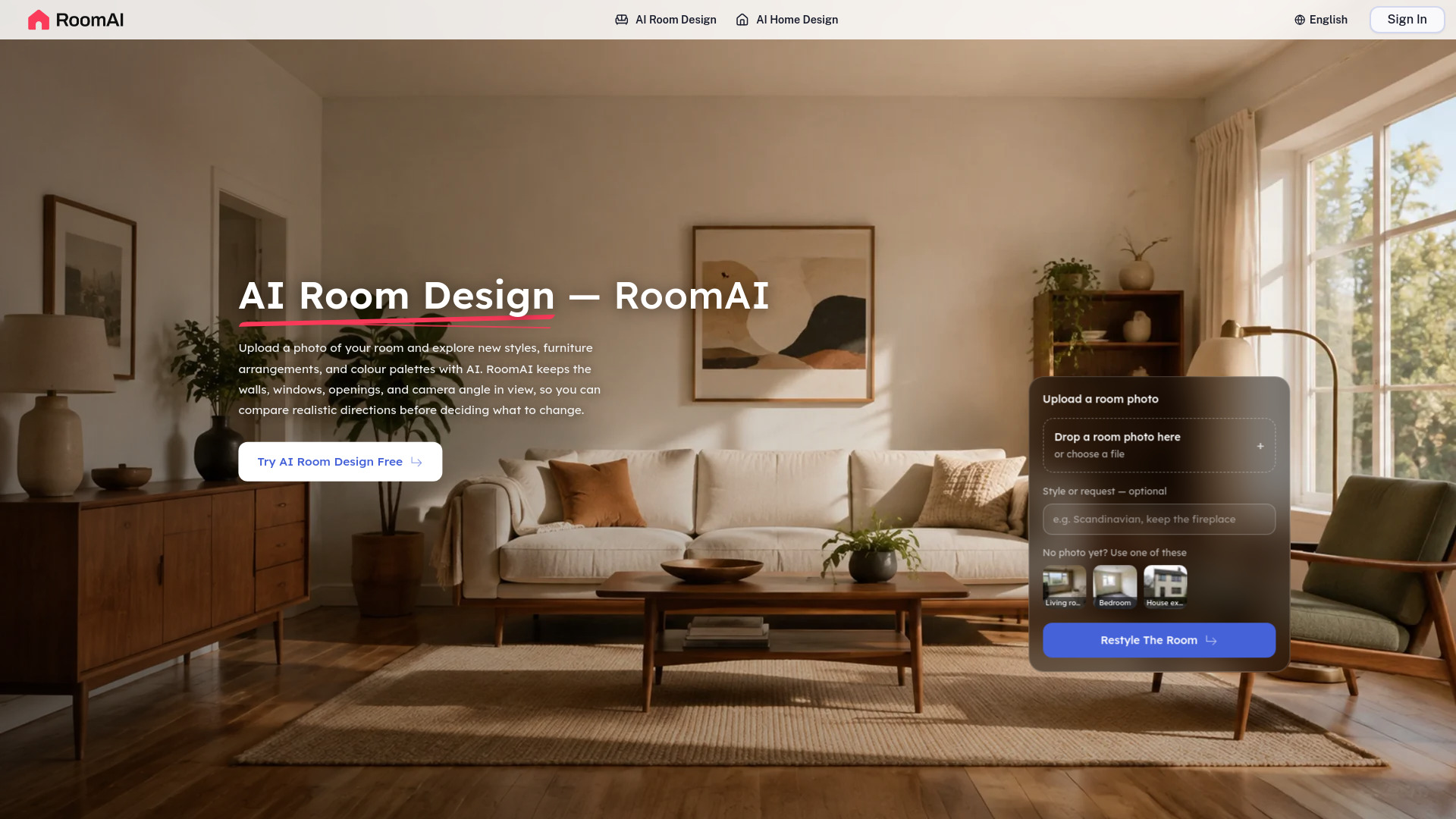 RoomAI screenshot